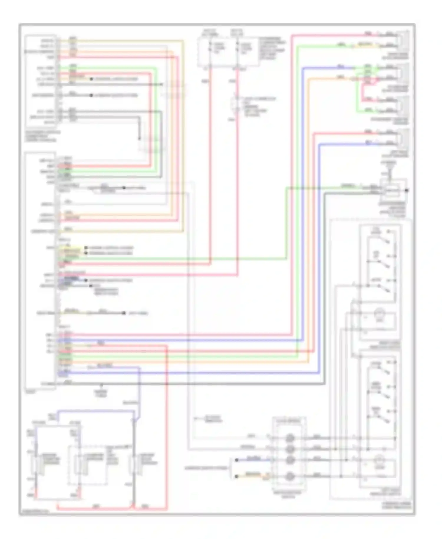 Azera Hyundai I (2005-2011): Radio circuit, without navigation & without jbl amplifier