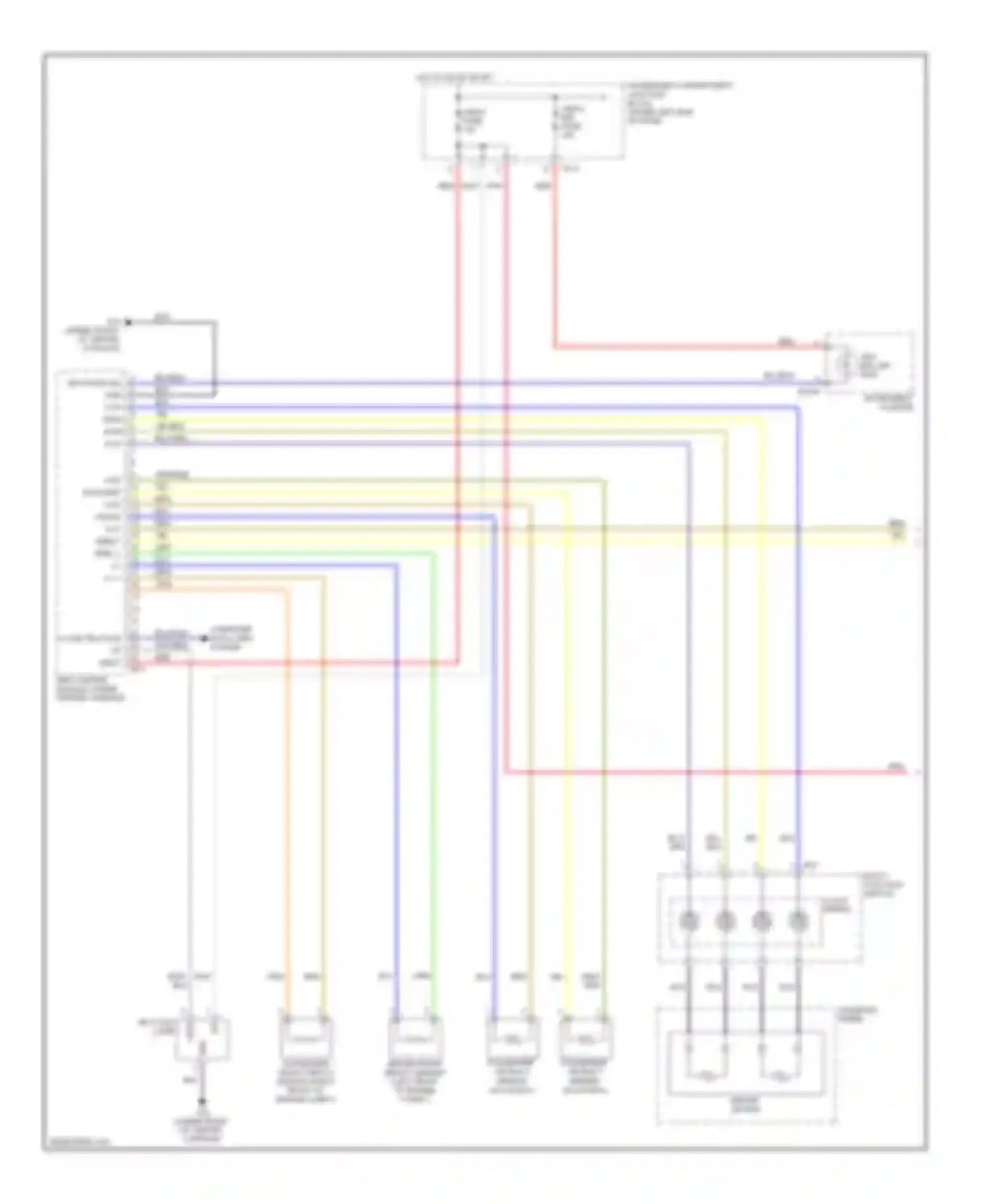 Azera Hyundai I (2005-2011): Supplemental restraints circuit (1 of 3)