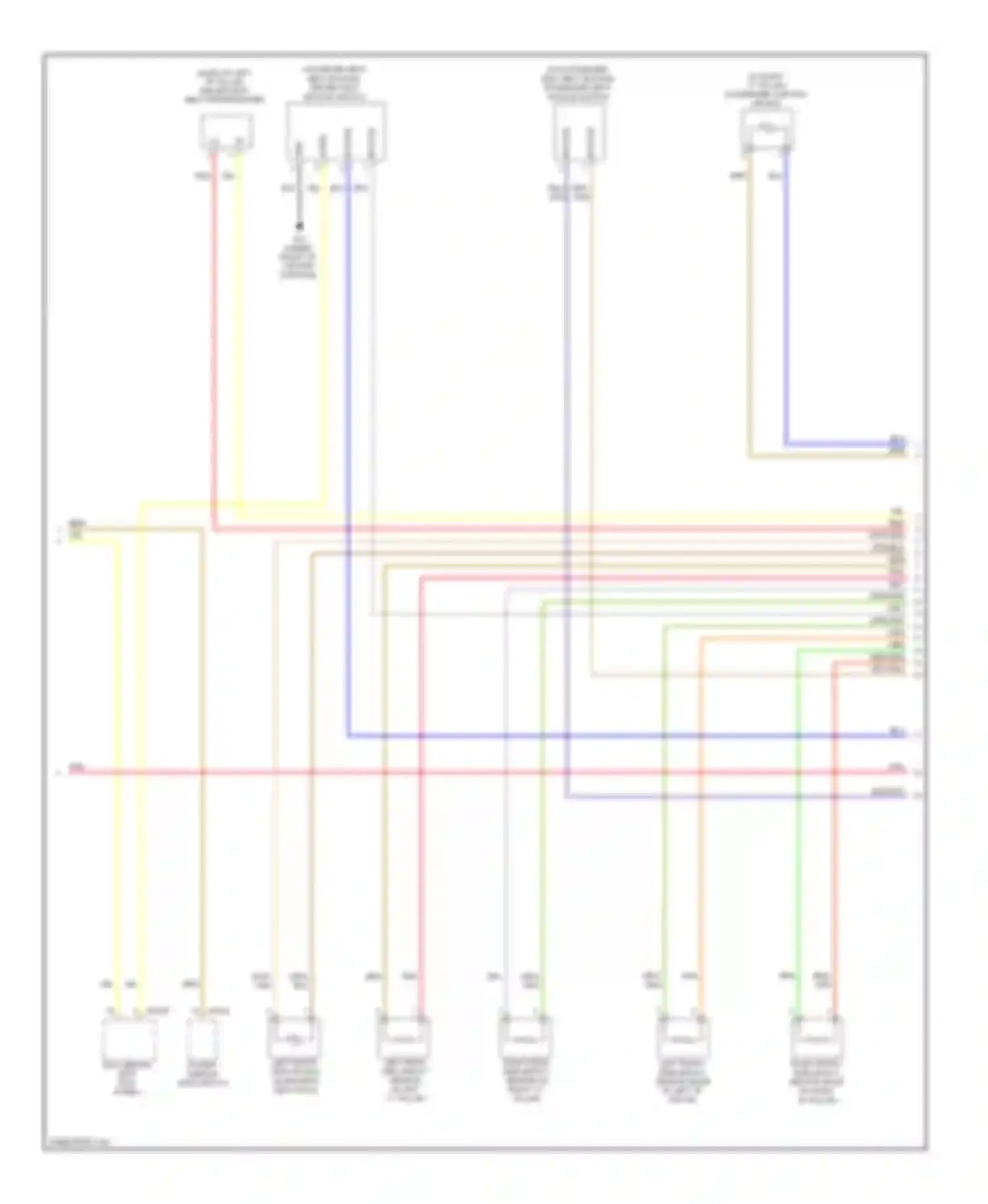 Azera Hyundai I (2005-2011): Supplemental restraints circuit (2 of 3)