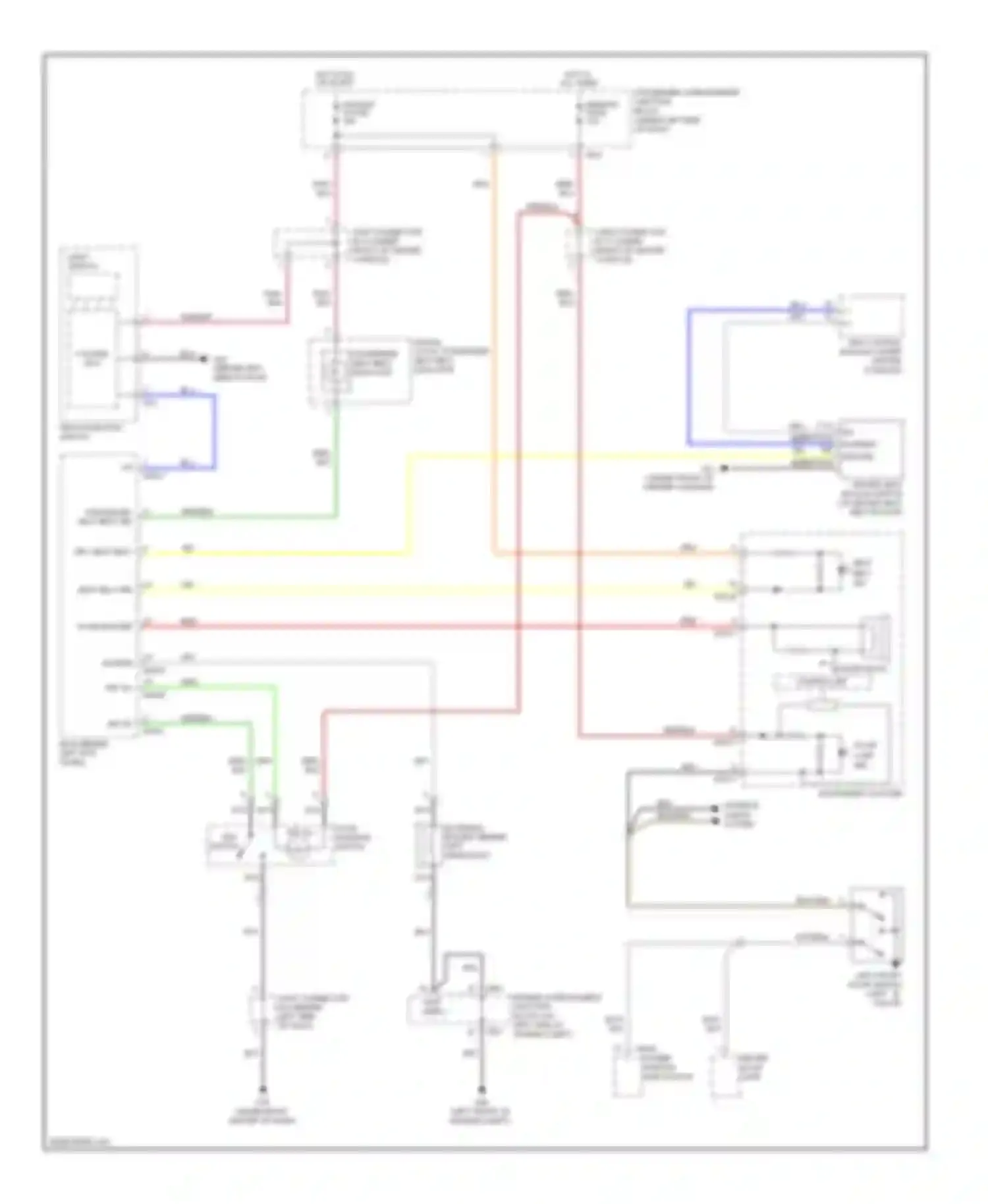 Azera Hyundai I (2005-2011): Chime circuit