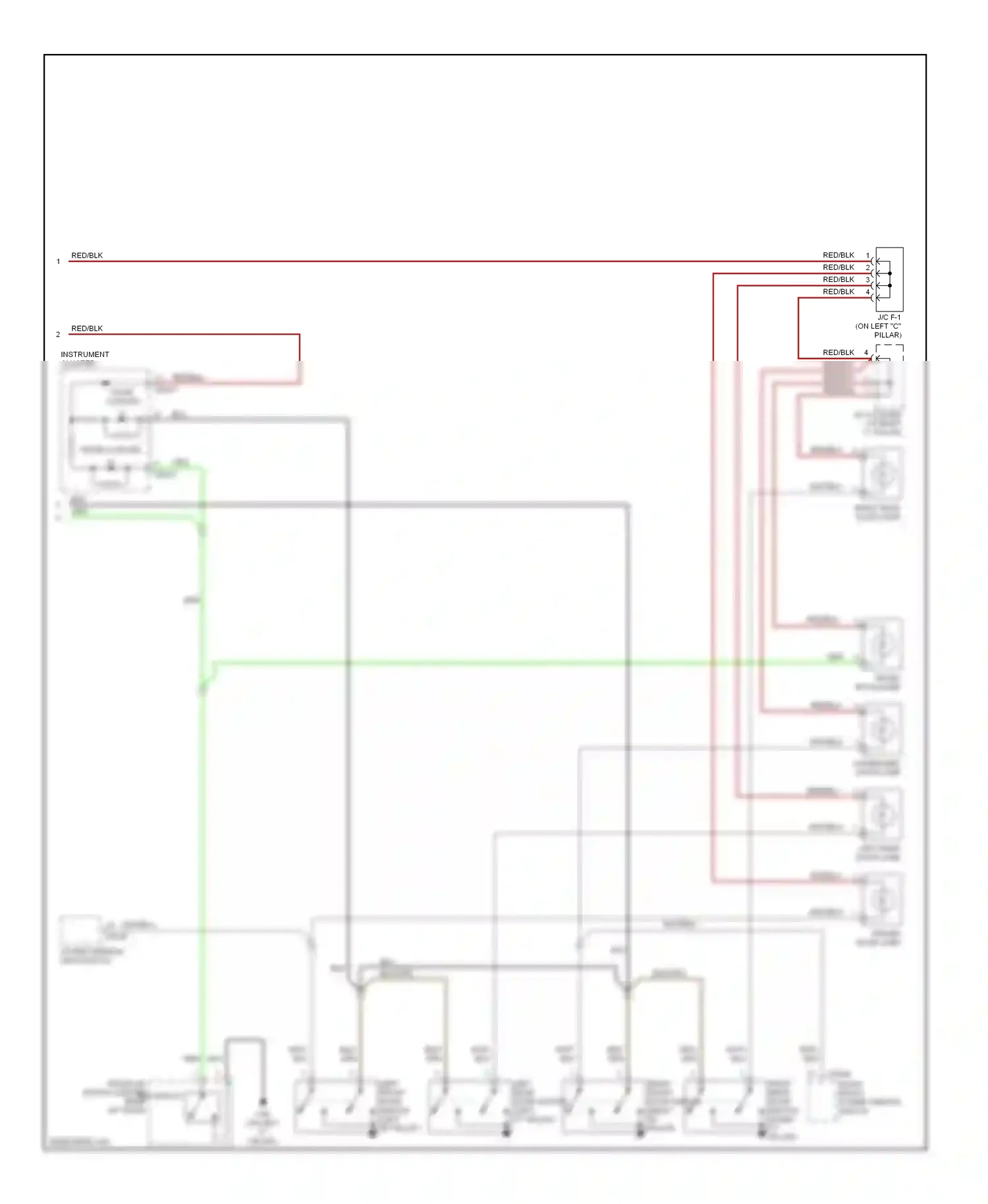 Wiring diagram "c" pillar) for Hyundai Azera I (2005-2011) (1 of 6)