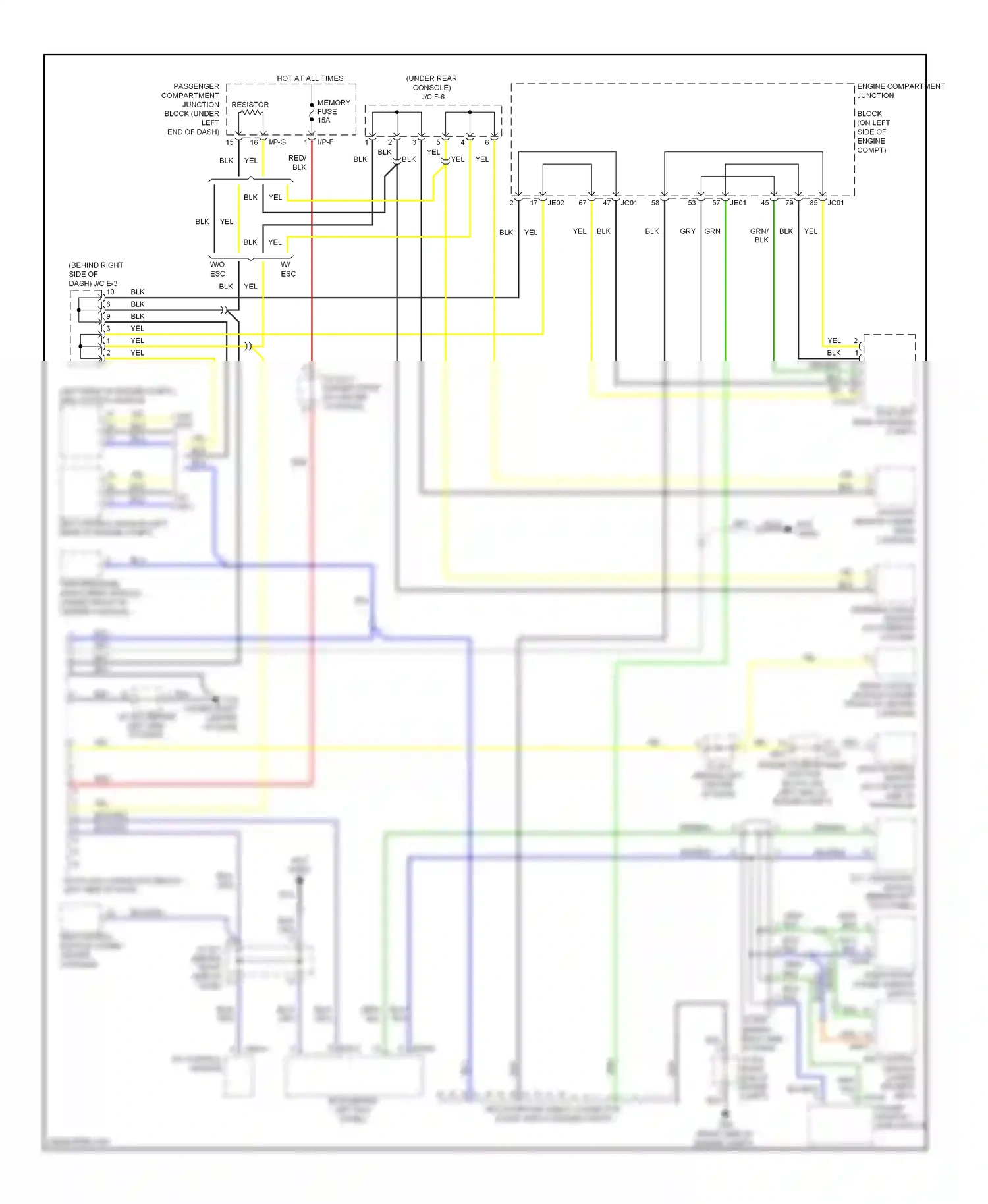 Wiring diagram column) for Hyundai Azera I (2005-2011) (1 of 1)