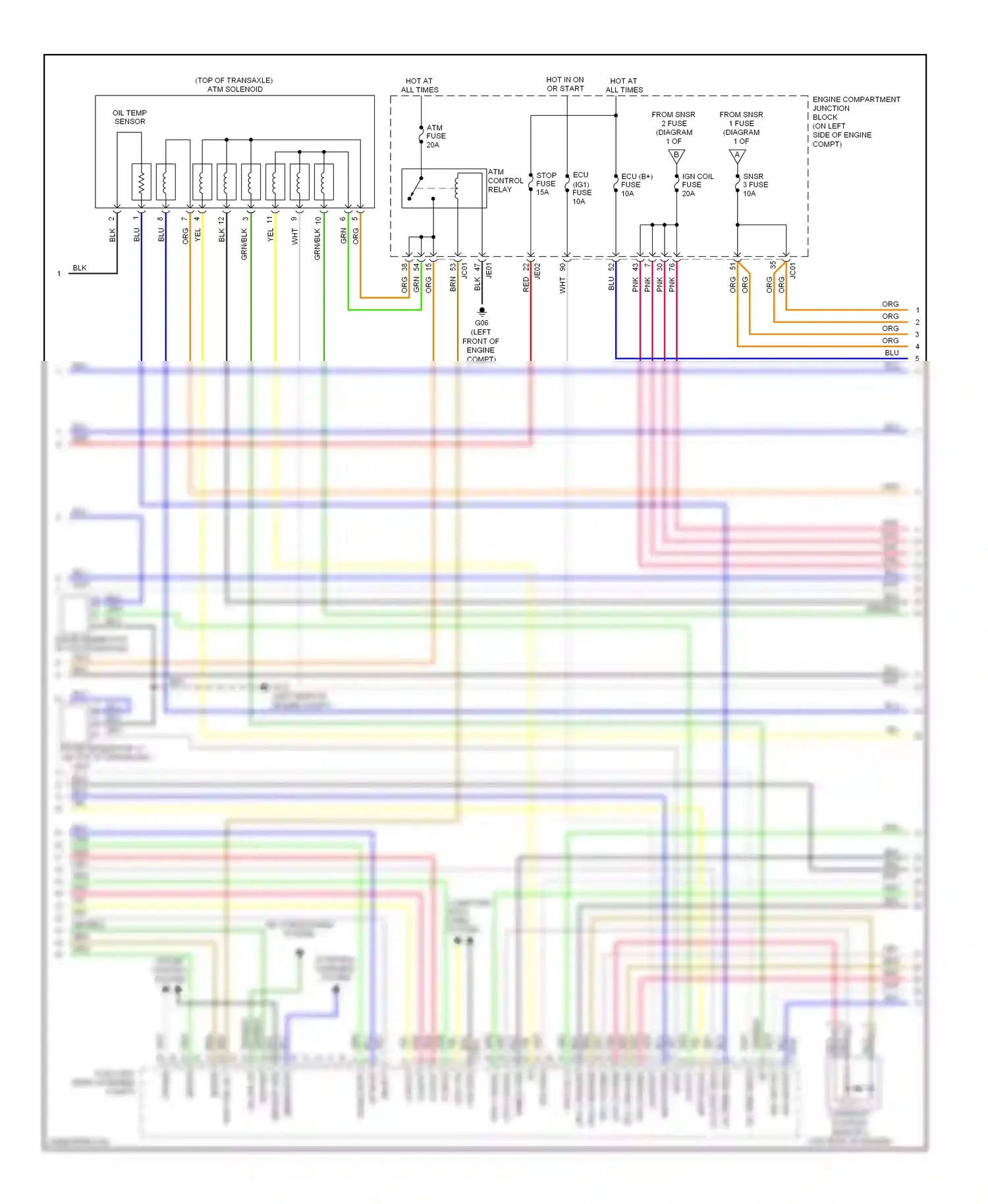 Wiring diagram d input for Hyundai Azera I (2005-2011) (1 of 2)