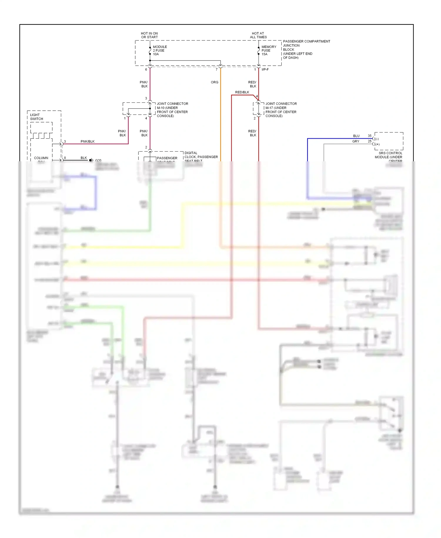 Wiring diagram flash buzzer for Hyundai Azera I (2005-2011) (1 of 1)
