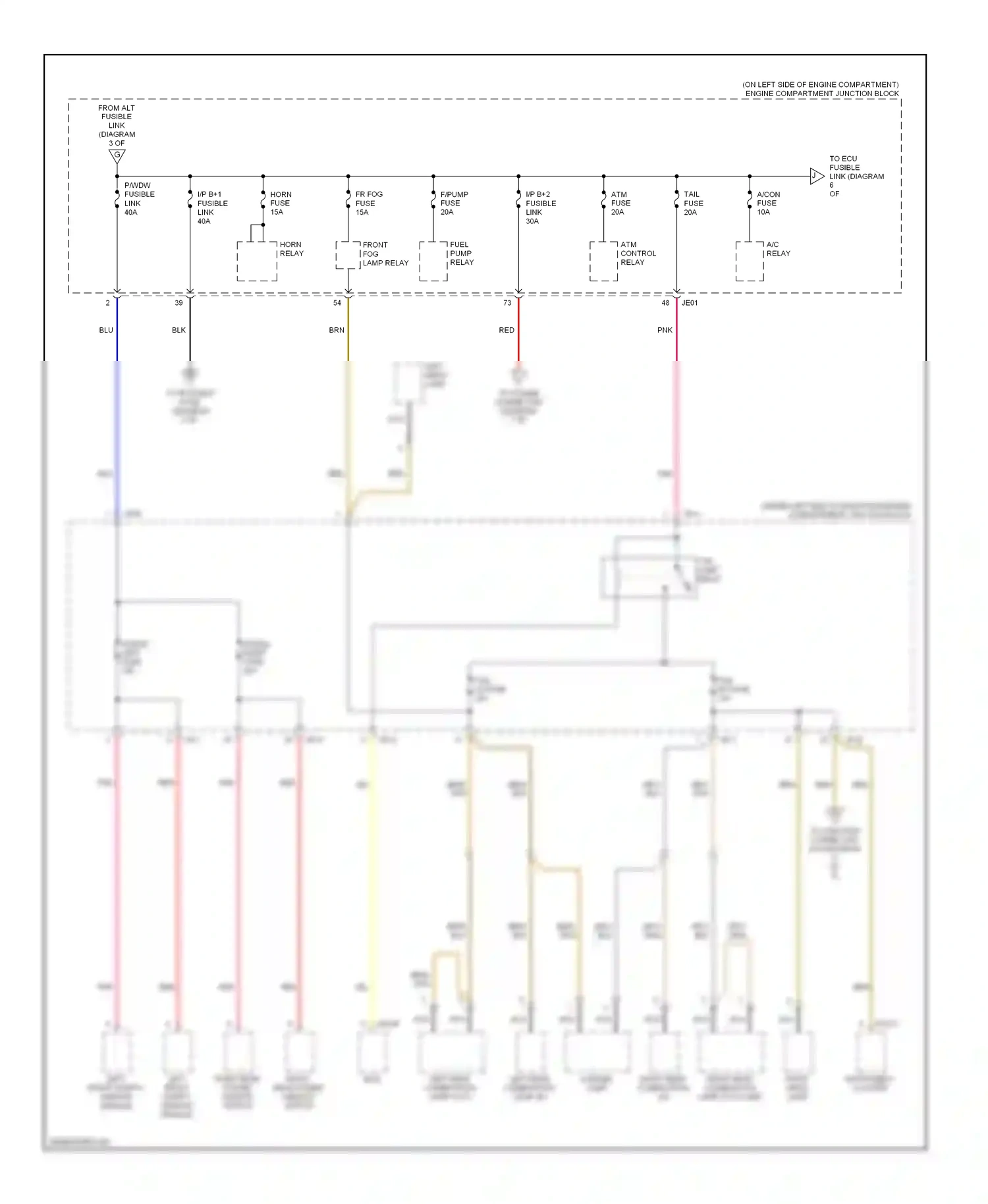 Wiring diagram i/p-e for Hyundai Azera I (2005-2011) (8 of 13)