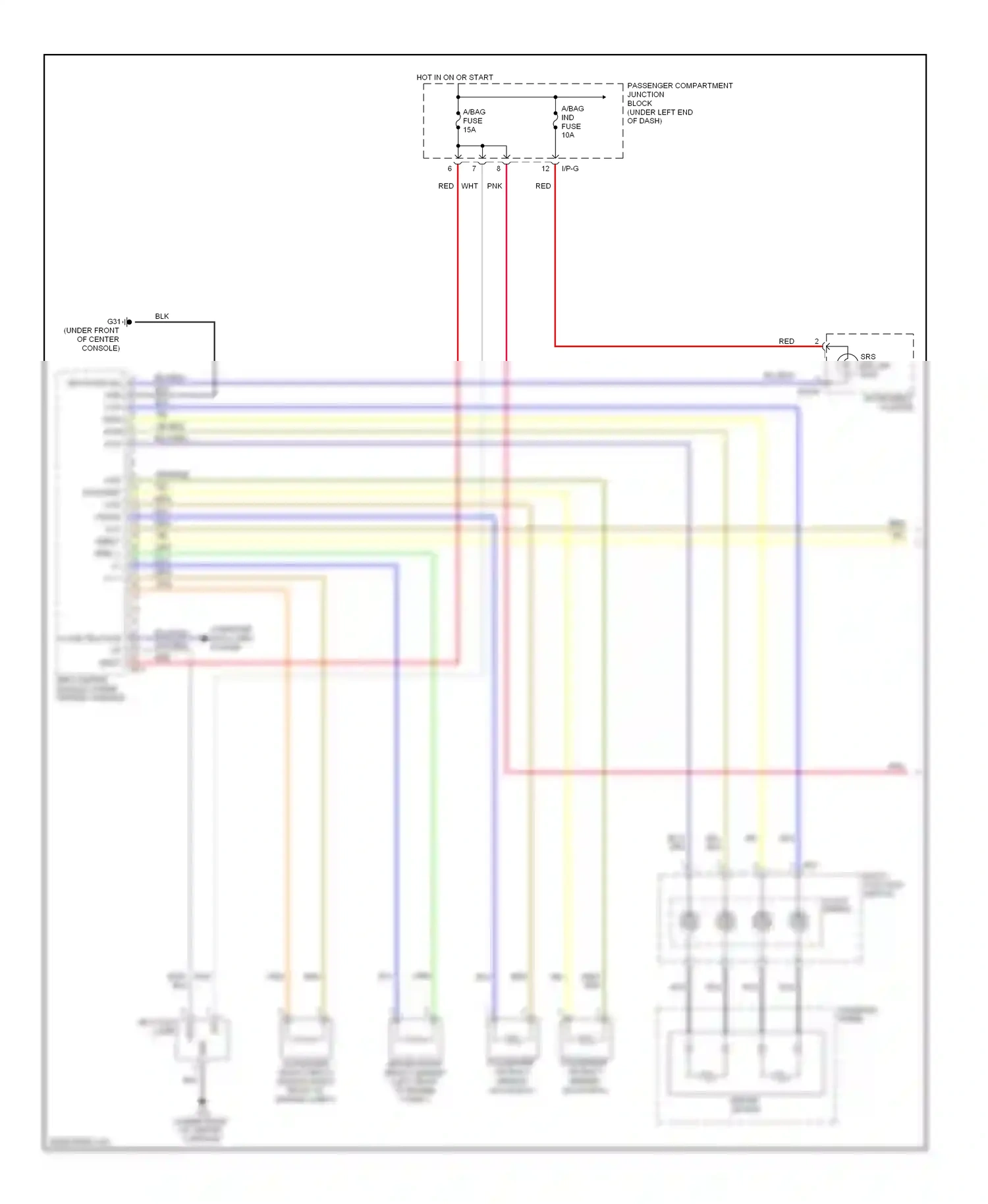 Wiring diagram multi- function switch for Hyundai Azera I (2005-2011) (13 of 14)