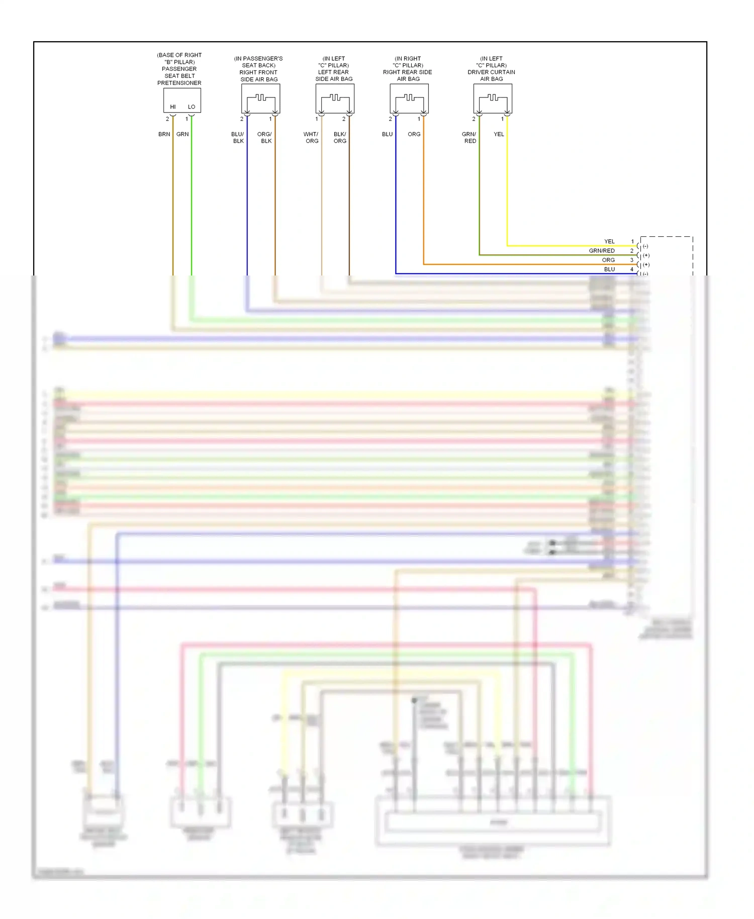 Wiring diagram pressure sensor for Hyundai Azera I (2005-2011) (1 of 1)