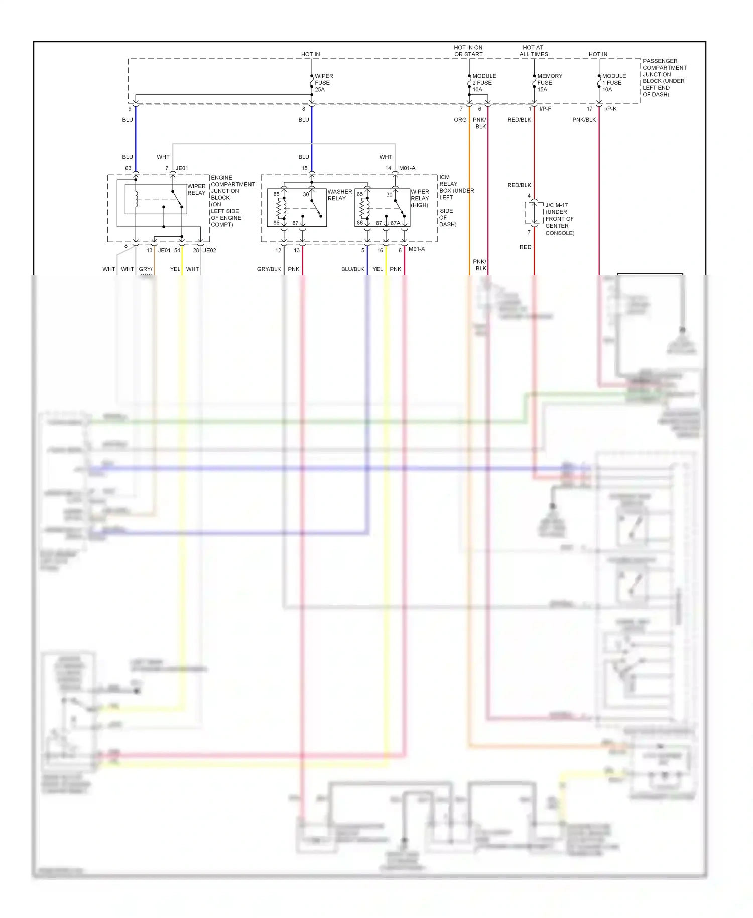Wiring diagram rain sensor (behind inside rearview for Hyundai Azera I (2005-2011) (1 of 1)
