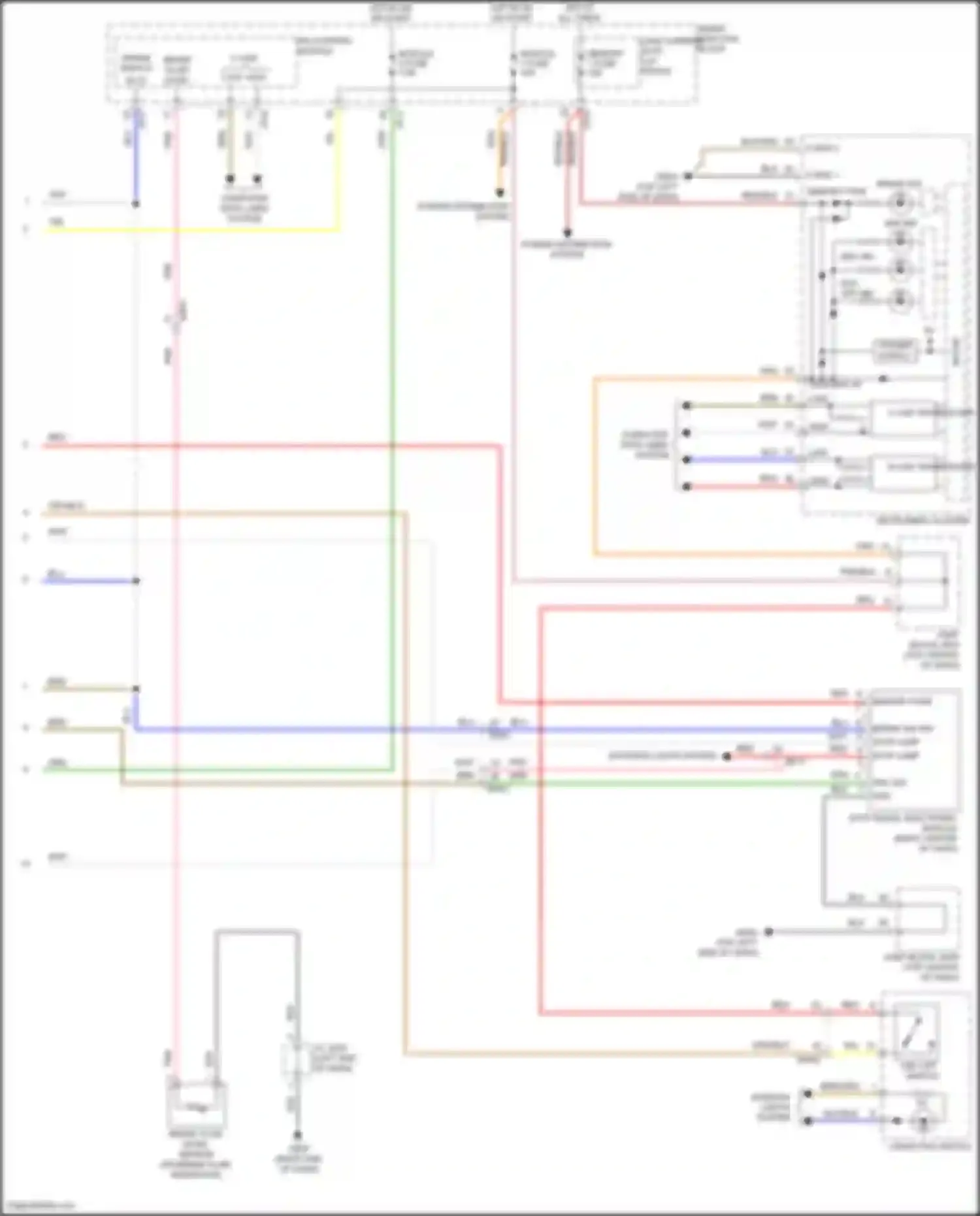 Azera Hyundai II facelift (2014-2017): Anti-lock brakes circuit (2 of 2)