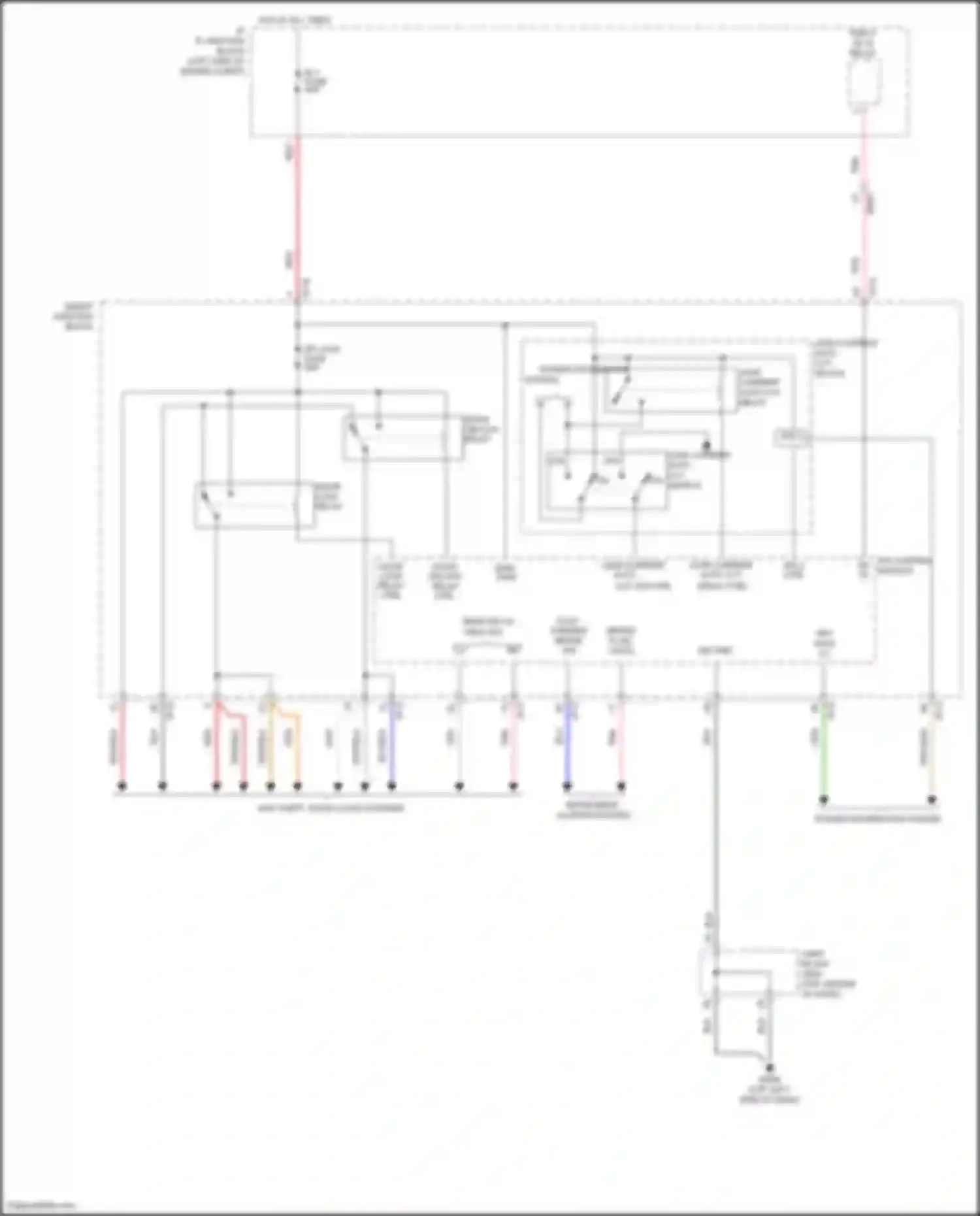 Azera Hyundai II facelift (2014-2017): Body control modules circuit (3 of 3)