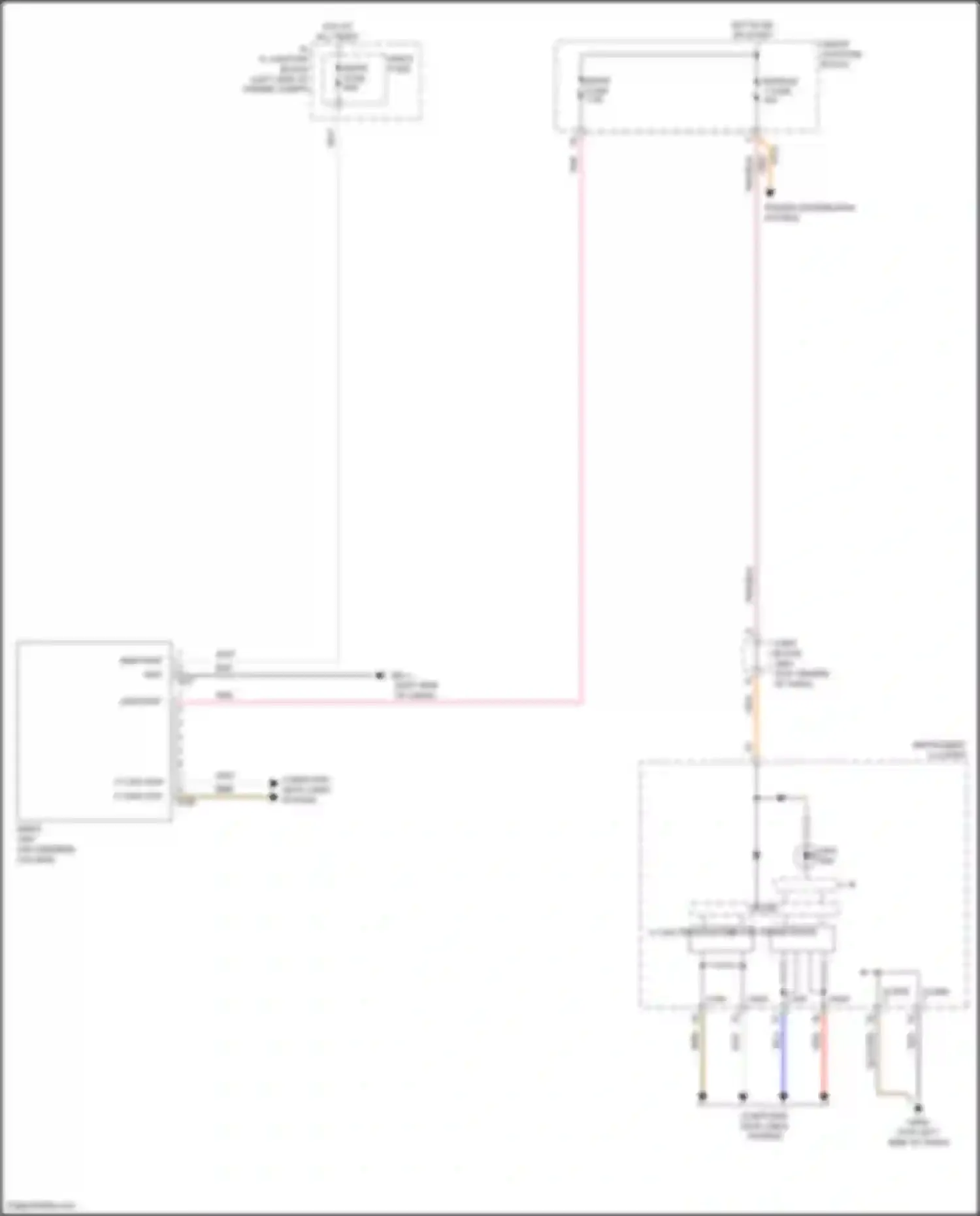 Azera Hyundai II facelift (2014-2017): Electronic power steering circuit