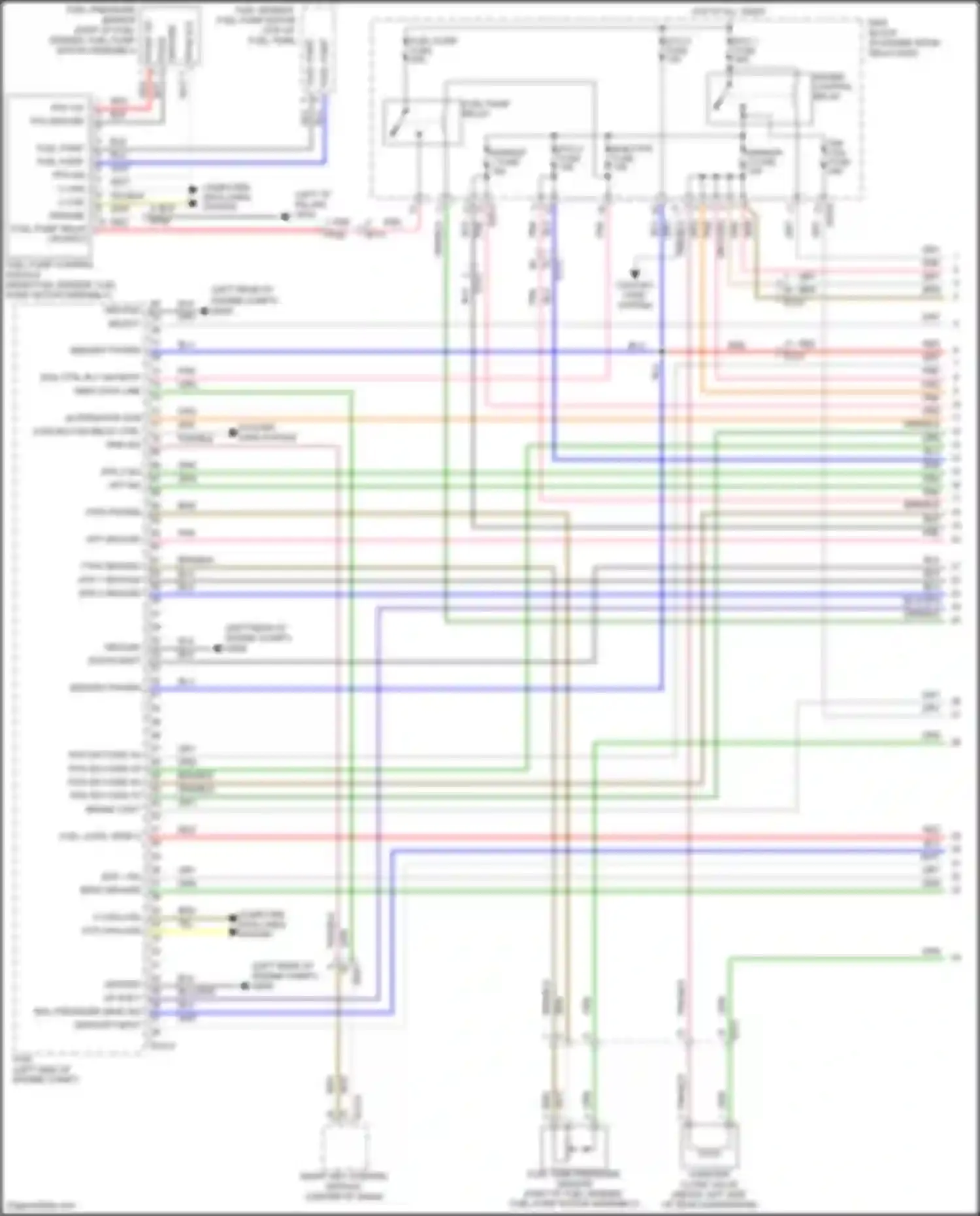 Azera Hyundai II facelift (2014-2017): Wiring diagram engine performance 3.3l (1 of 7)