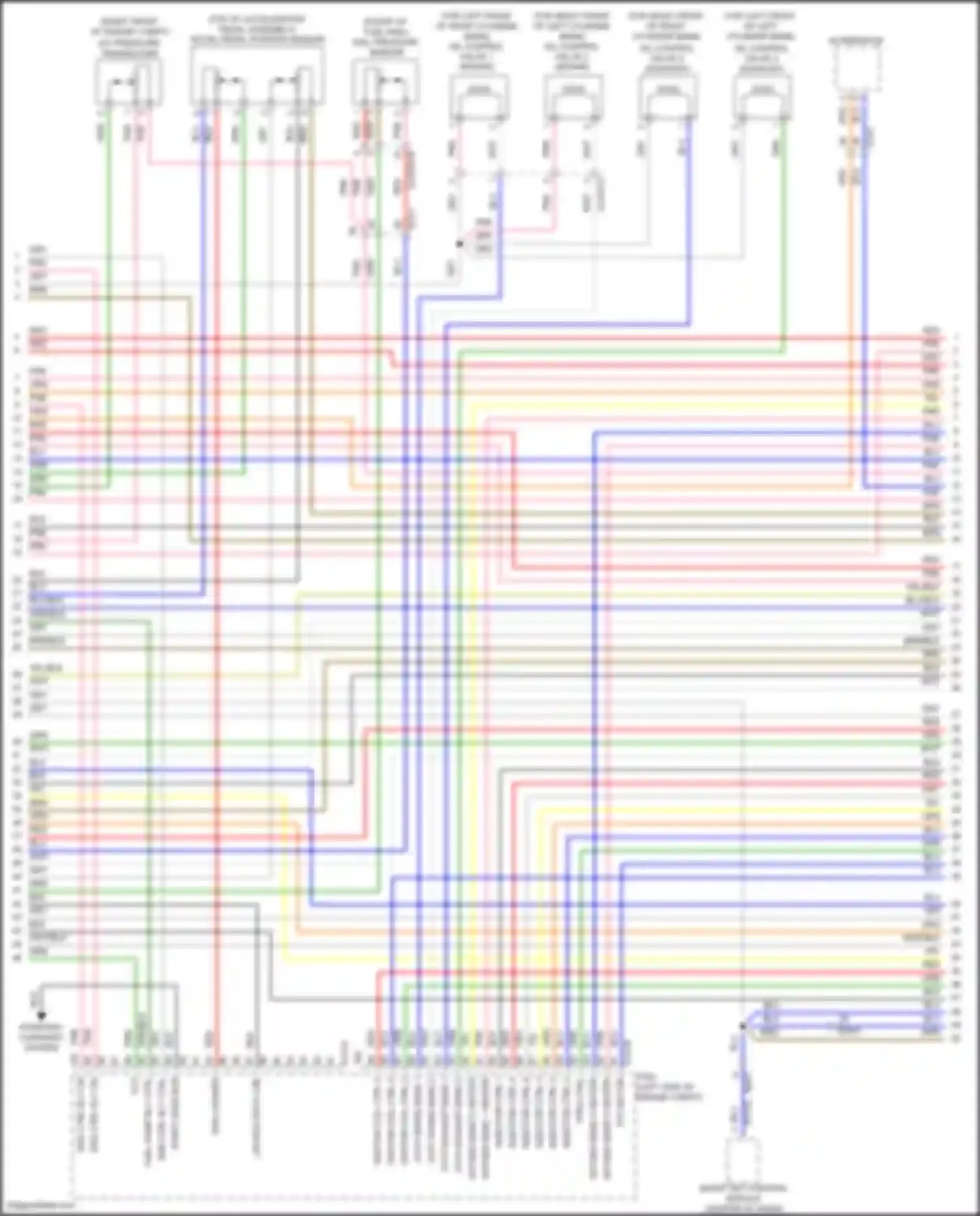 Azera Hyundai II facelift (2014-2017): Wiring diagram engine performance 3.3l (3 of 7)