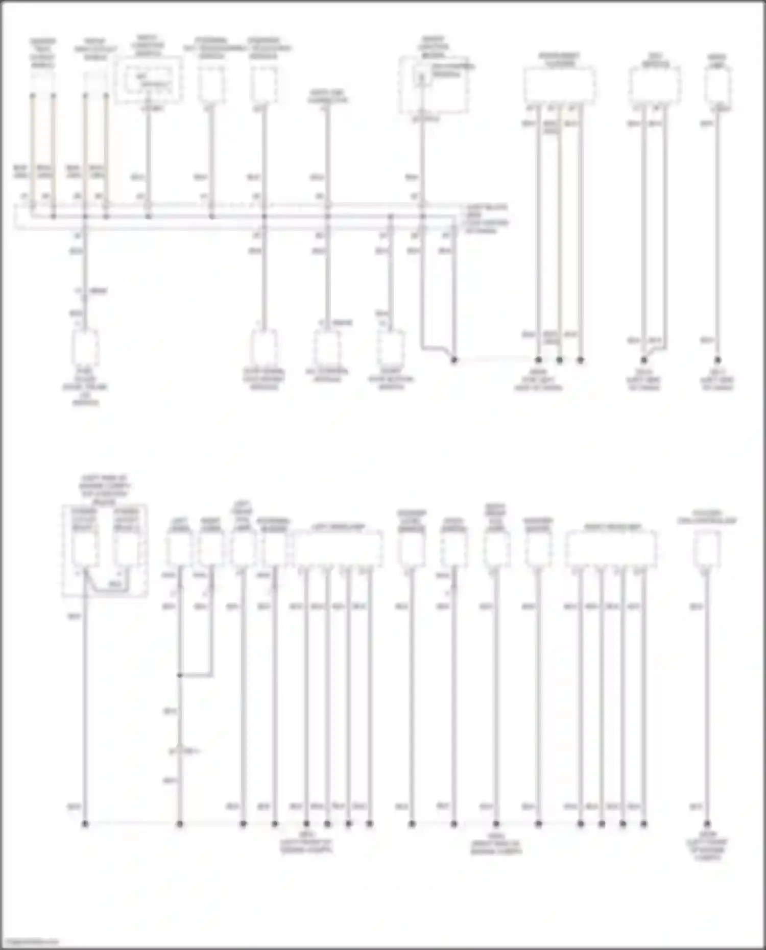 Azera Hyundai II facelift (2014-2017): Ground distribution circuit (2 of 5)