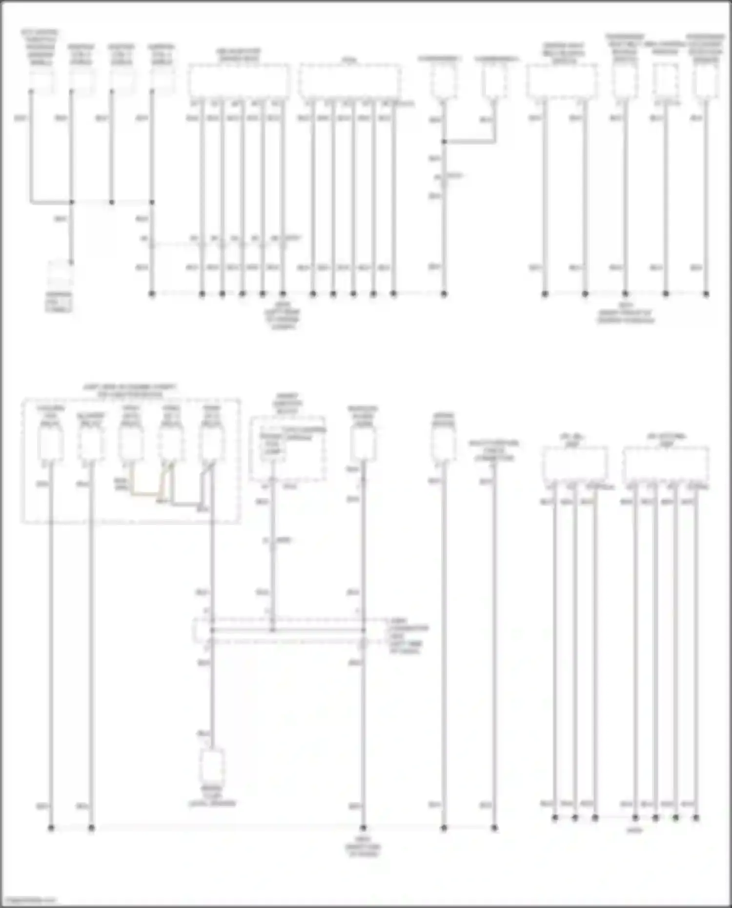 Azera Hyundai II facelift (2014-2017): Ground distribution circuit (3 of 5)