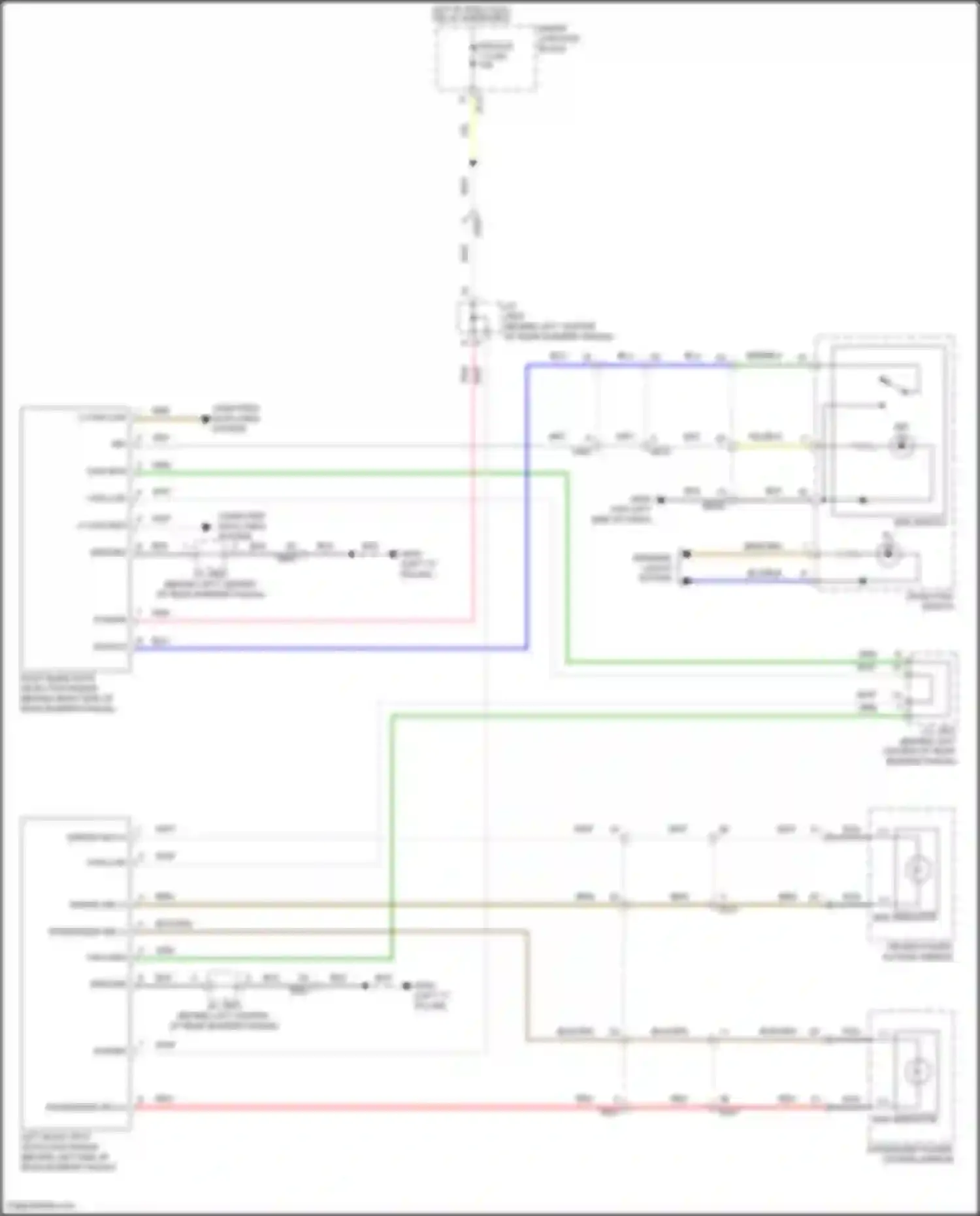 Azera Hyundai II facelift (2014-2017): Blind spot information system circuit