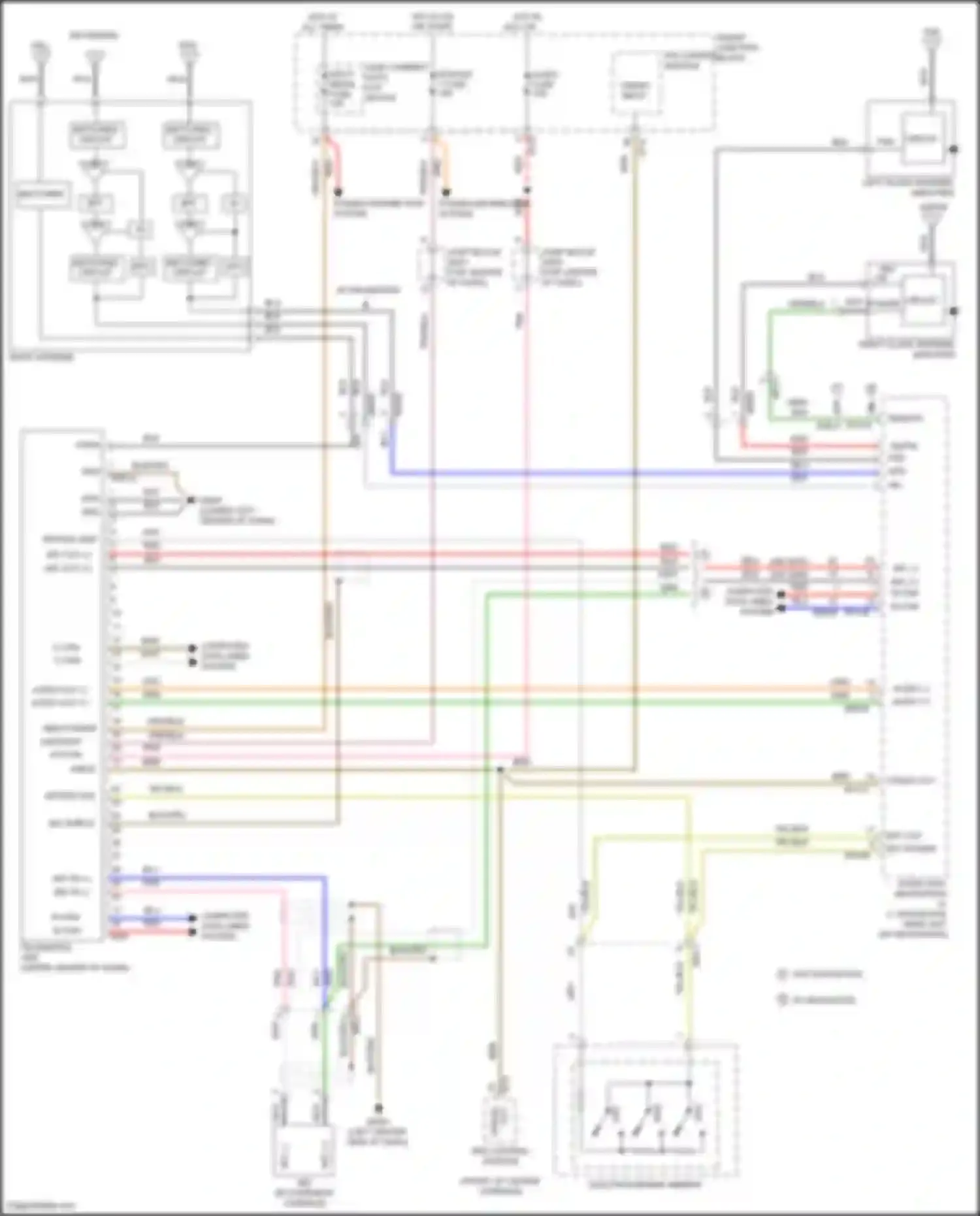 Azera Hyundai II facelift (2014-2017): Mobile telematic system circuit