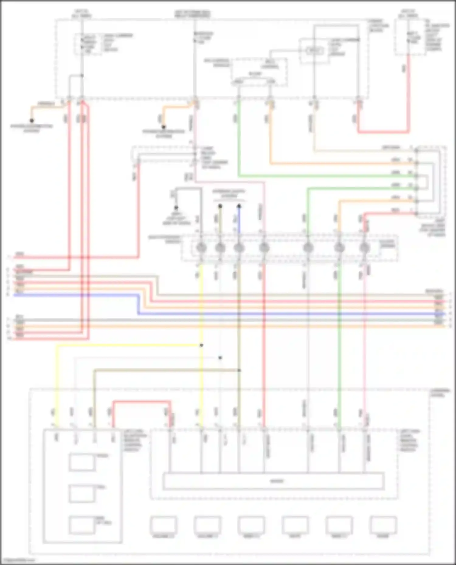 Azera Hyundai II facelift (2014-2017): Navigation circuit, w/ actune amplifier (3 of 4)