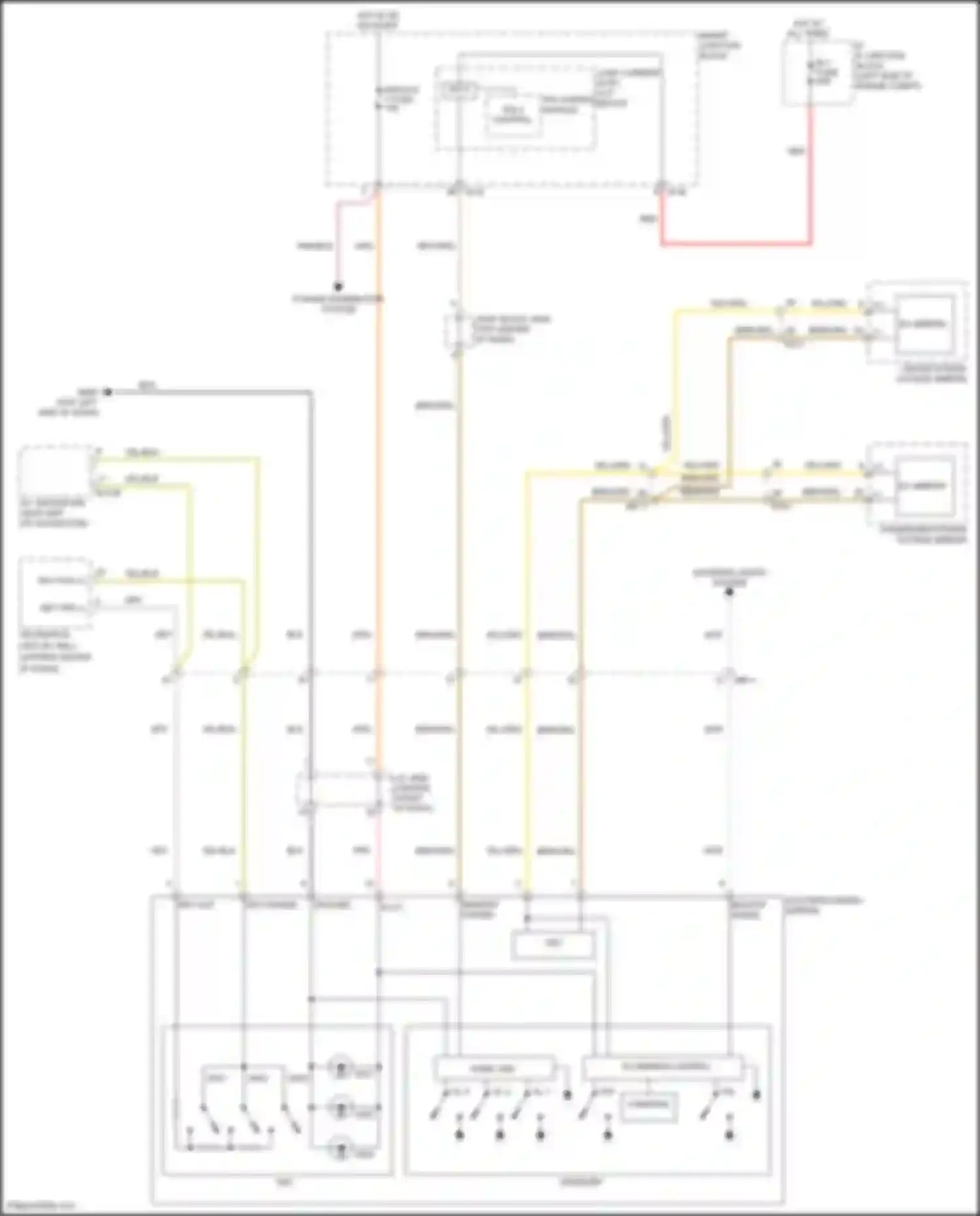 Azera Hyundai II facelift (2014-2017): Power mirrors circuit