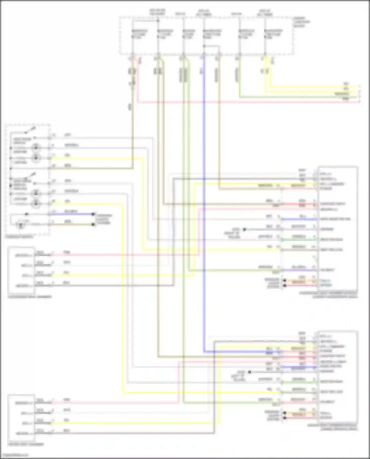 Azera Hyundai II facelift (2014-2017): Heated seats circuit (1 of 2)