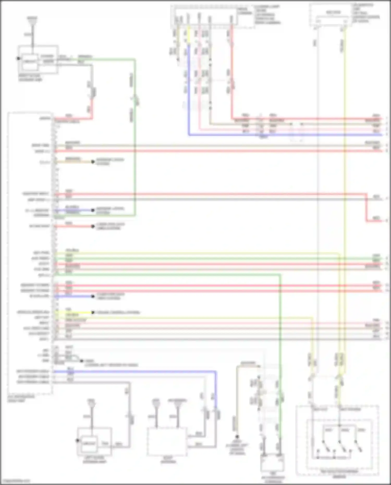 Azera Hyundai II facelift (2014-2017): Radio circuit, w/ navigation & jbl amplifier (1 of 4)