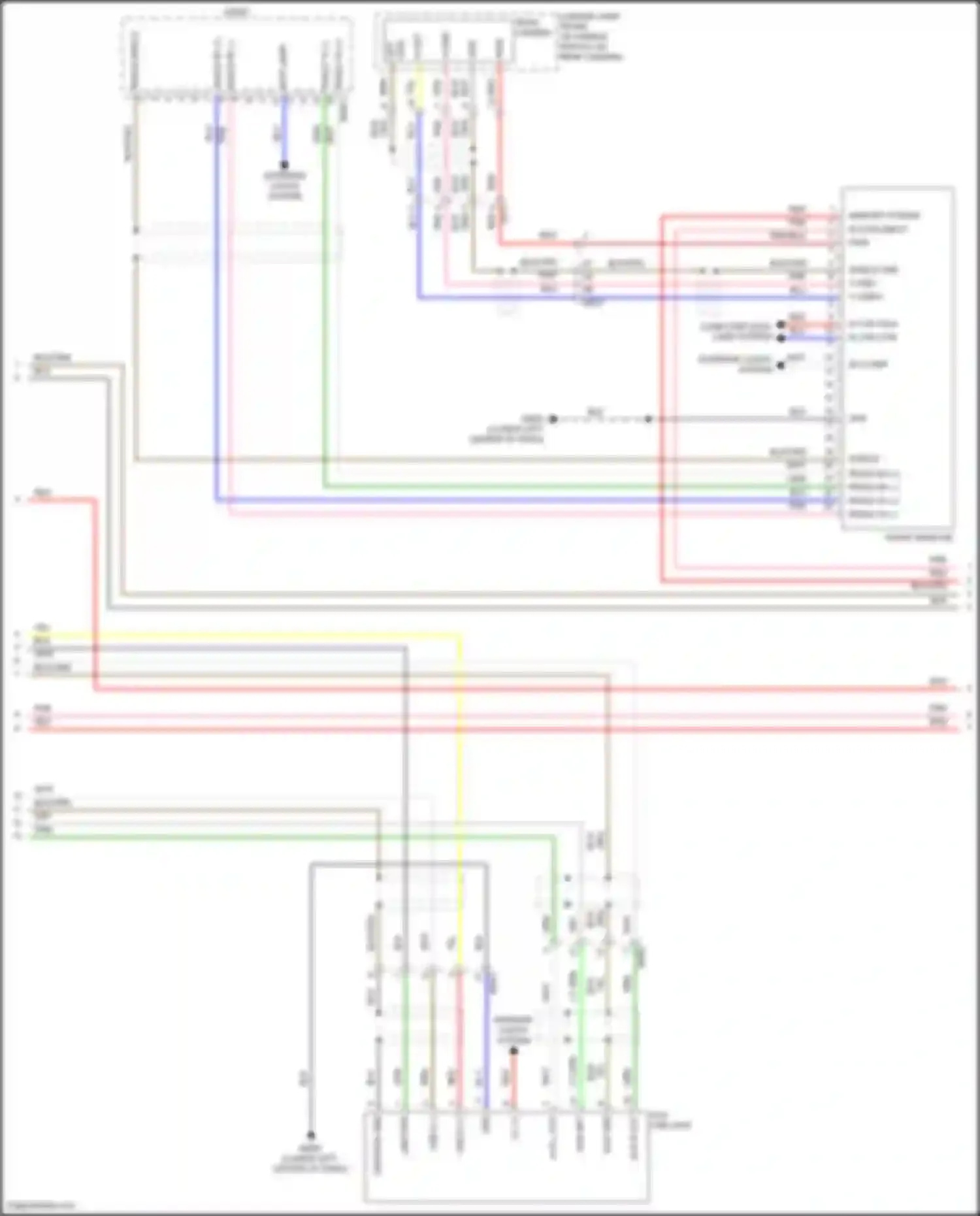 Azera Hyundai II facelift (2014-2017): Radio circuit, w/o navigation w/ jbl amplifier (2 of 4)