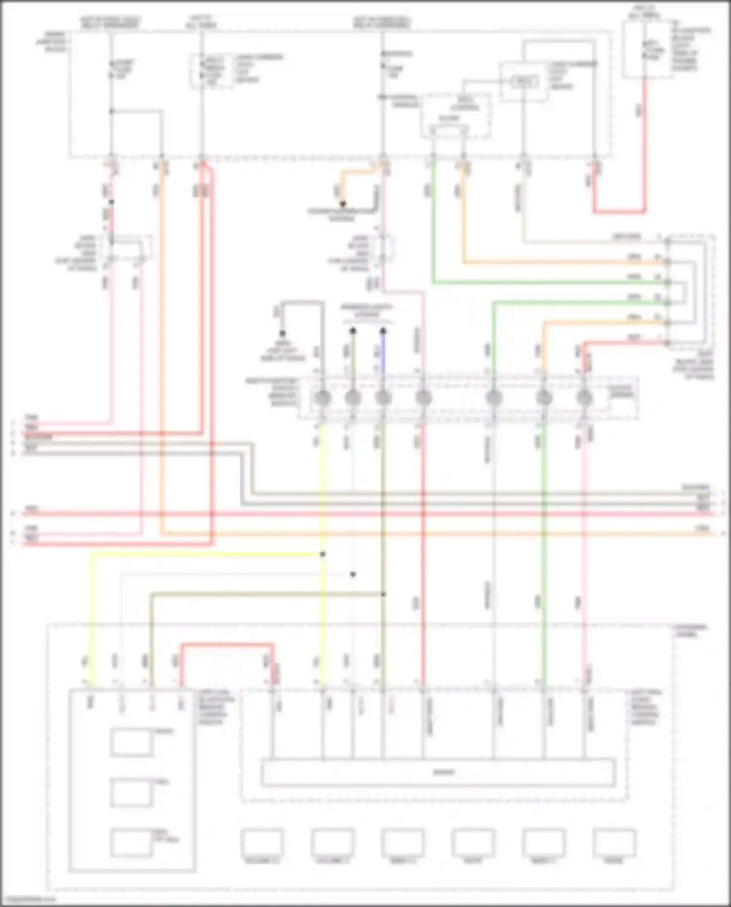 Azera Hyundai II facelift (2014-2017): Radio circuit, w/o navigation w/ jbl amplifier (3 of 4)