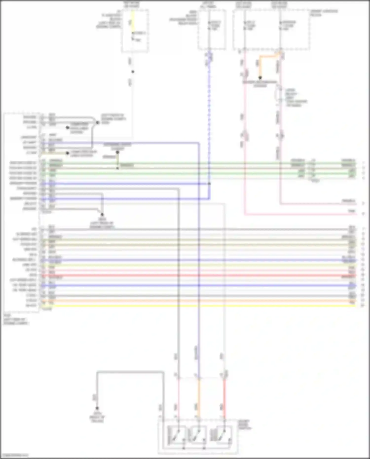 Azera Hyundai II facelift (2014-2017): Transmission circuit (1 of 2)