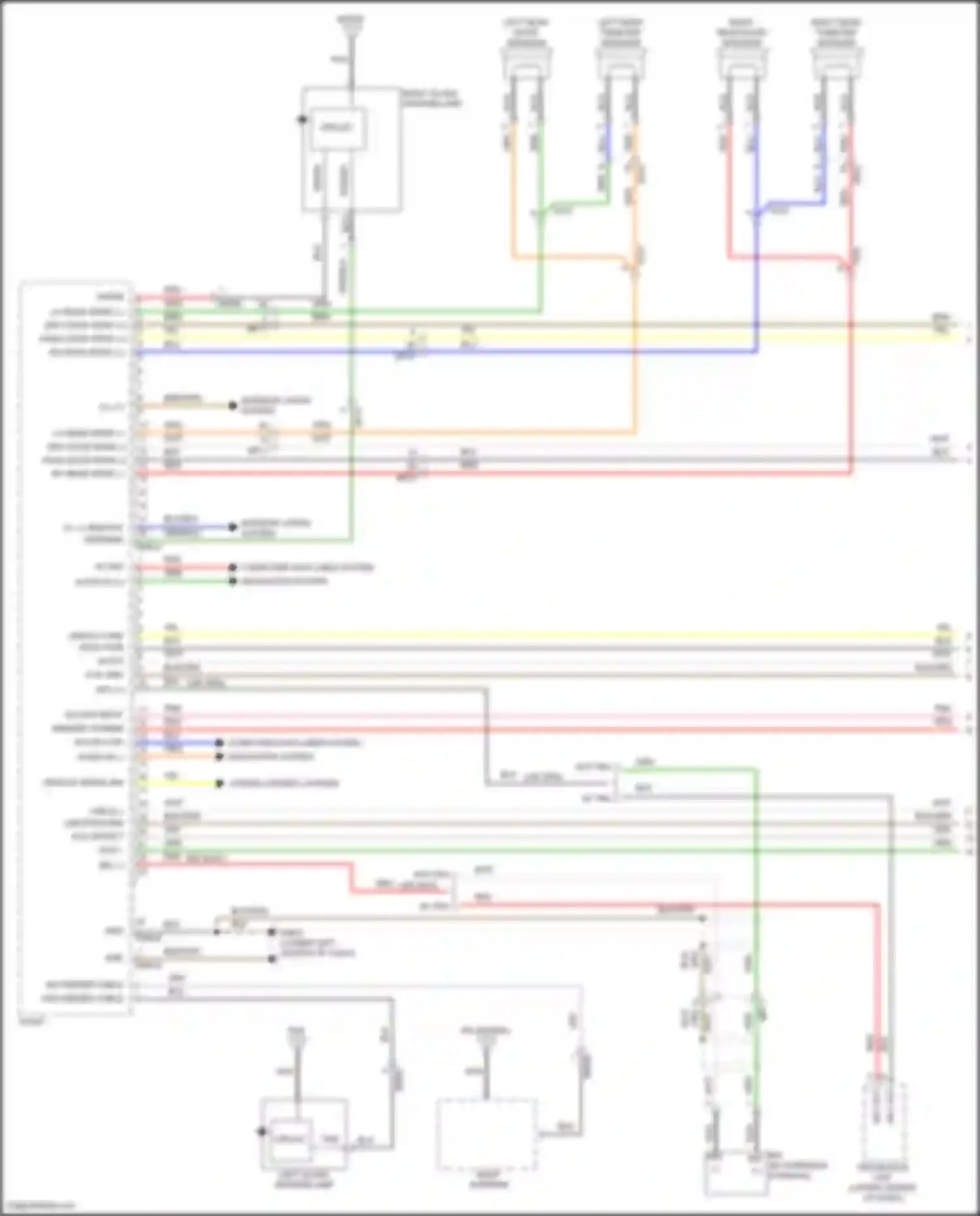 Wiring diagram acc/on input for Hyundai Azera II facelift (2014-2017) (9 of 17)