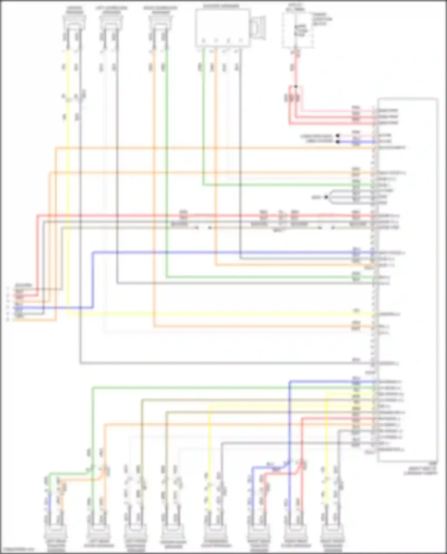 Wiring diagram computer data lines system for Hyundai Azera II facelift (2014-2017) (59 of 62)