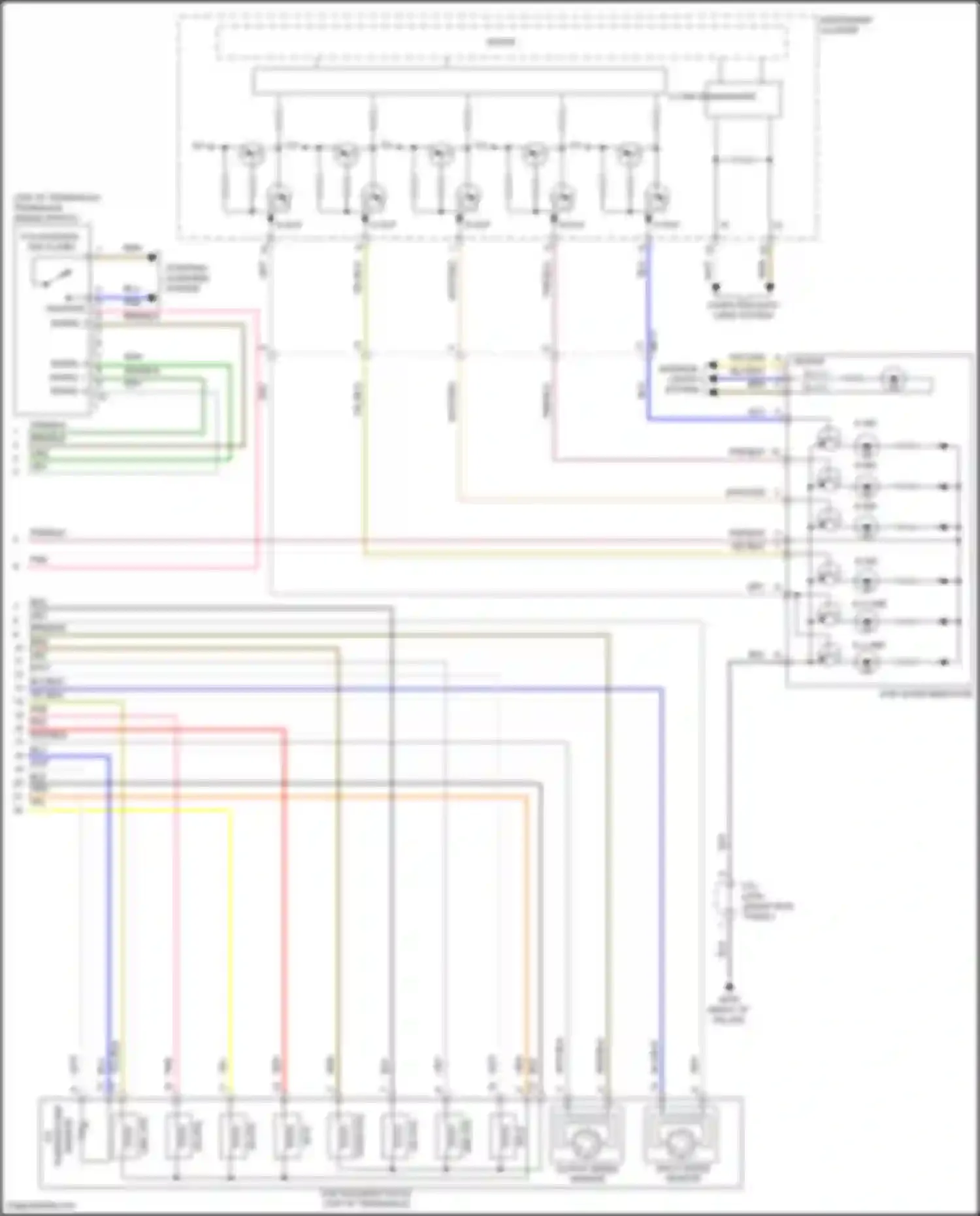 Wiring diagram computer data lines system for Hyundai Azera II facelift (2014-2017) (9 of 62)