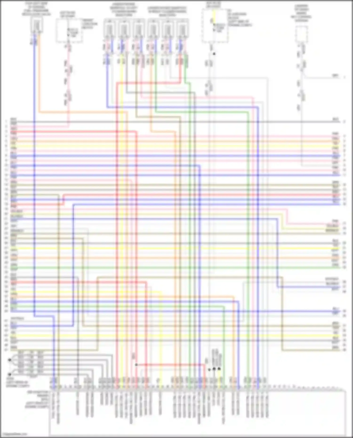 Wiring diagram data lines for Hyundai Azera II facelift (2014-2017) (1 of 2)
