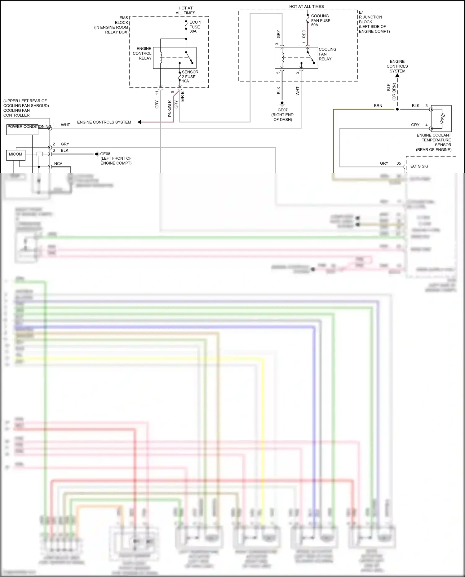 Wiring diagram ects gnd for Hyundai Azera II facelift (2014-2017) (1 of 2)
