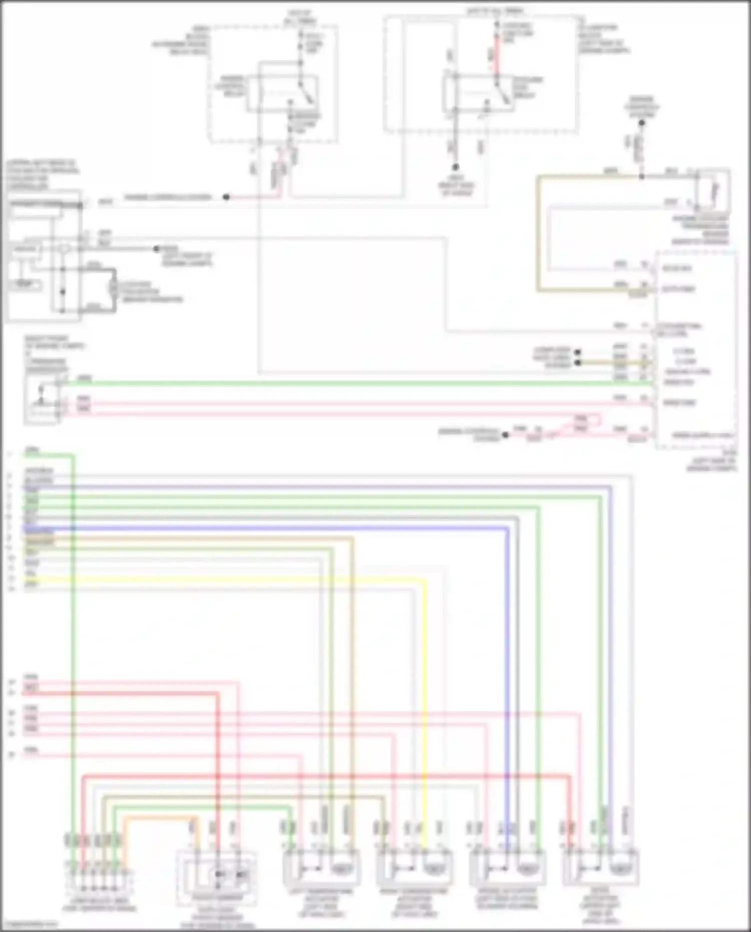 Wiring diagram engine control relay for Hyundai Azera II facelift (2014-2017) (1 of 4)