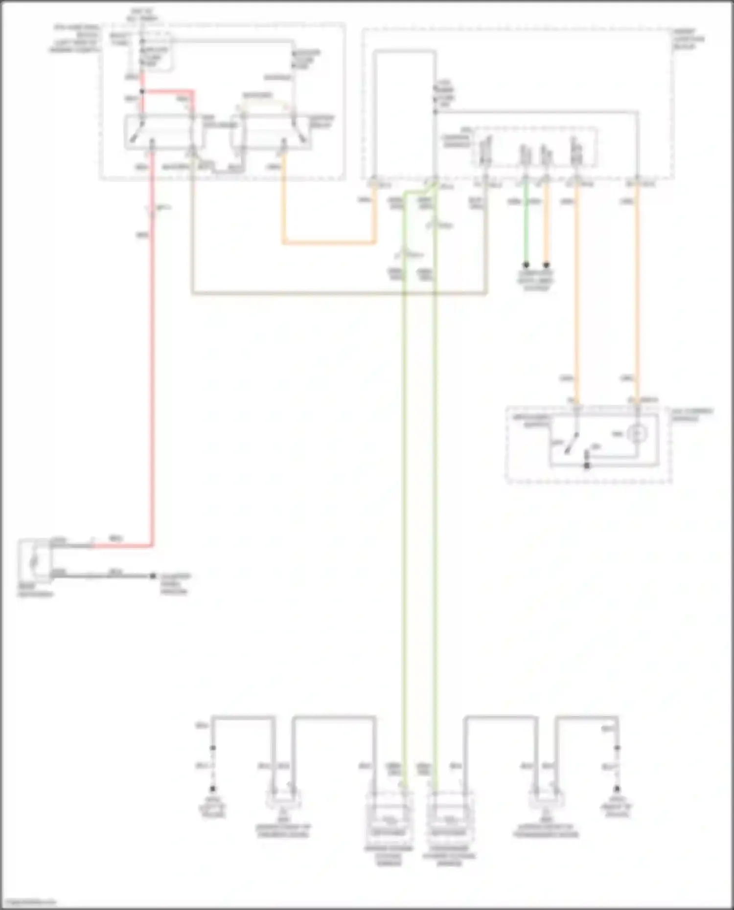Wiring diagram htd mirr fuse for Hyundai Azera II facelift (2014-2017) (1 of 1)