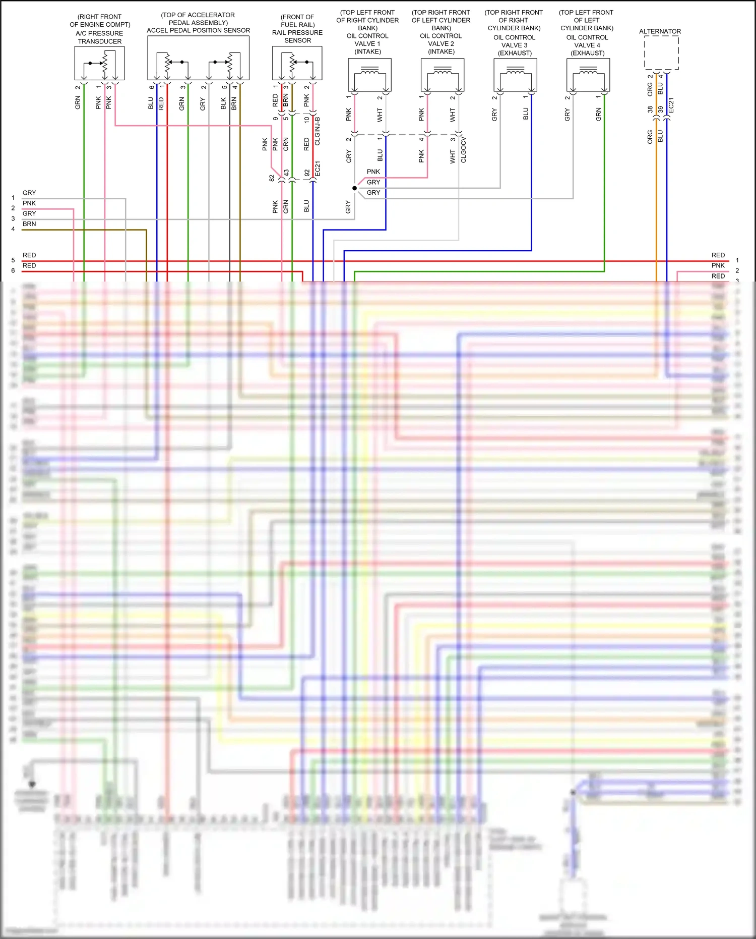 Wiring diagram ignition coil ctrl 6 for Hyundai Azera II facelift (2014-2017) (1 of 1)