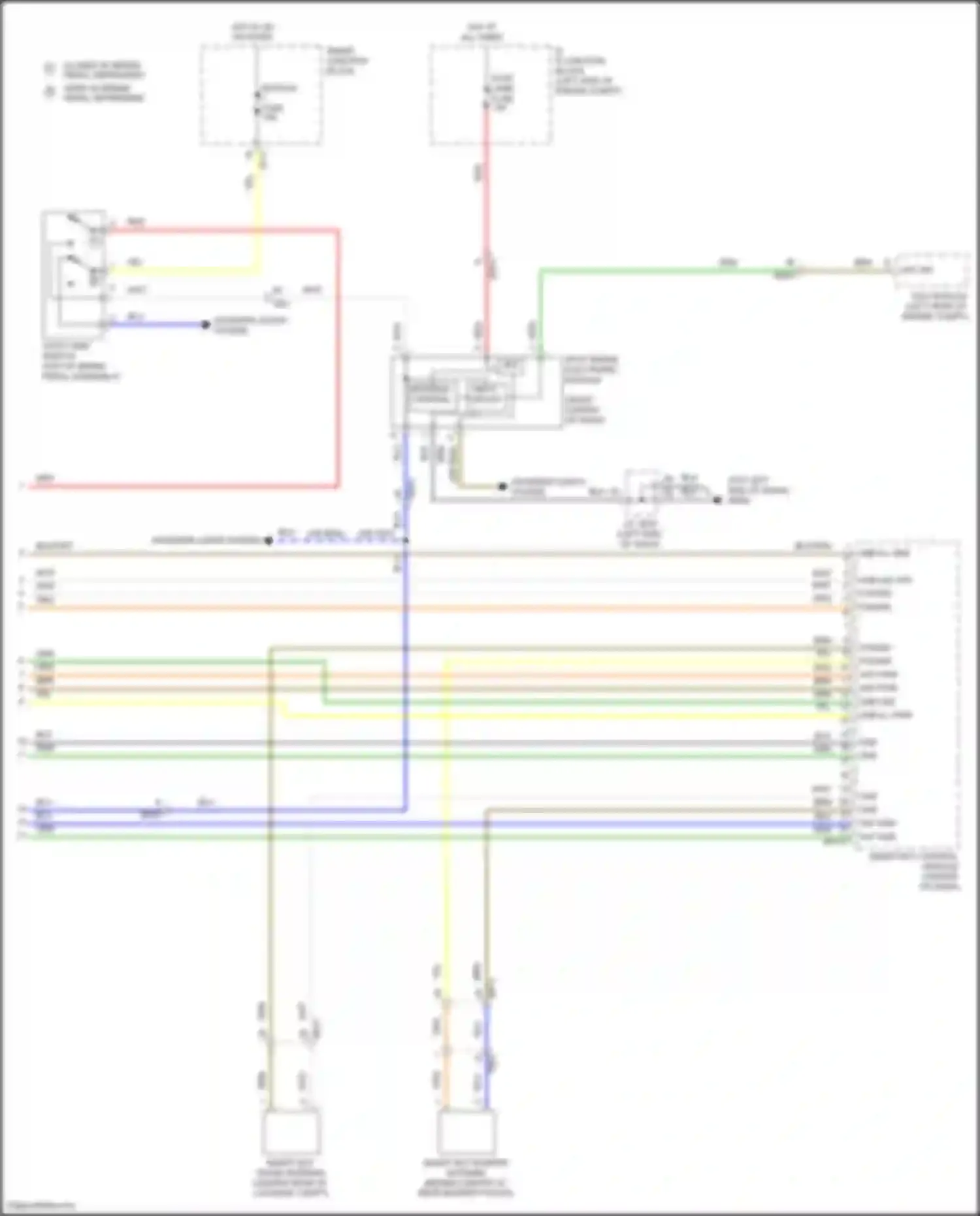 Wiring diagram input circuit for Hyundai Azera II facelift (2014-2017) (1 of 2)