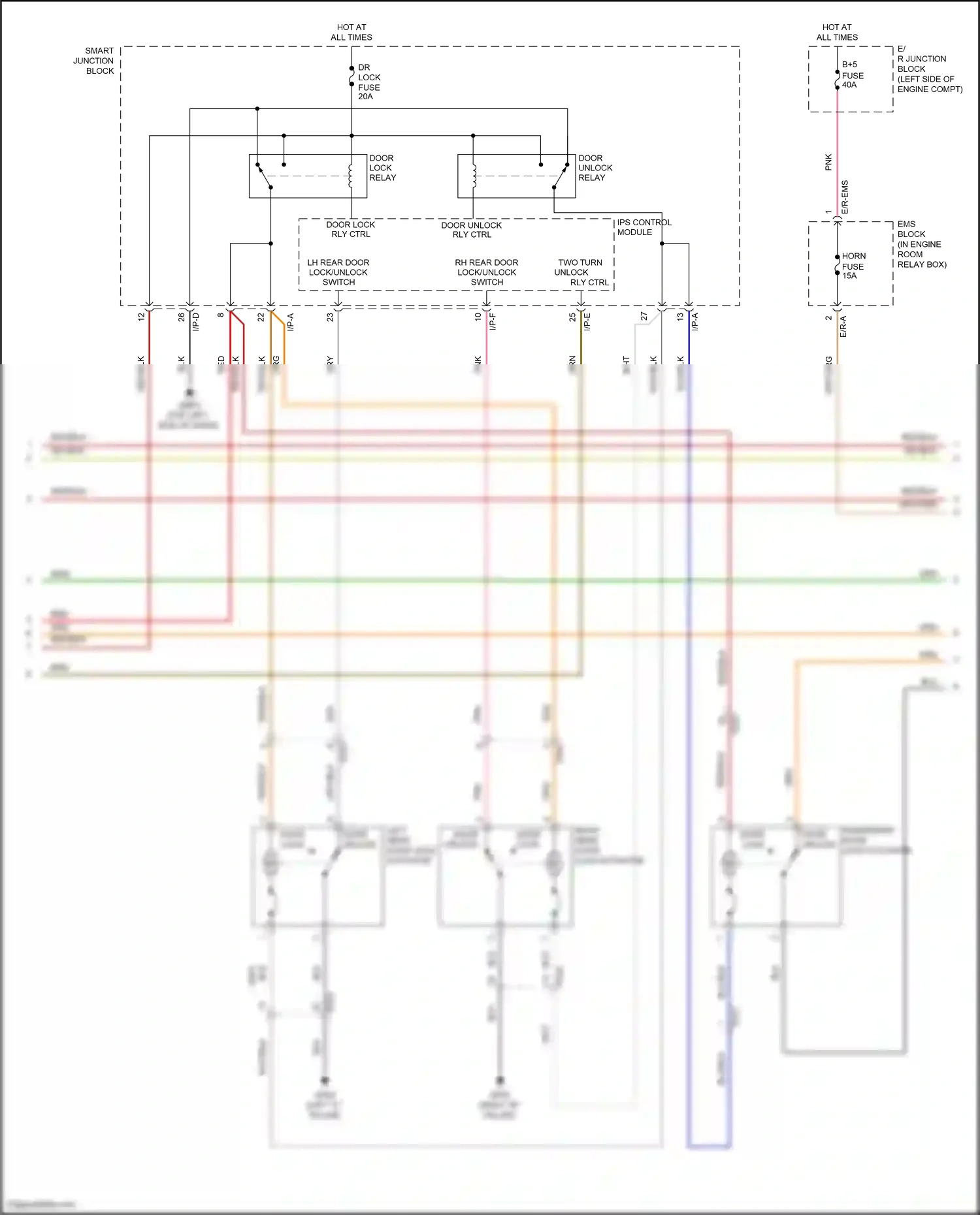 Wiring diagram i/p-e for Hyundai Azera II facelift (2014-2017) (25 of 44)