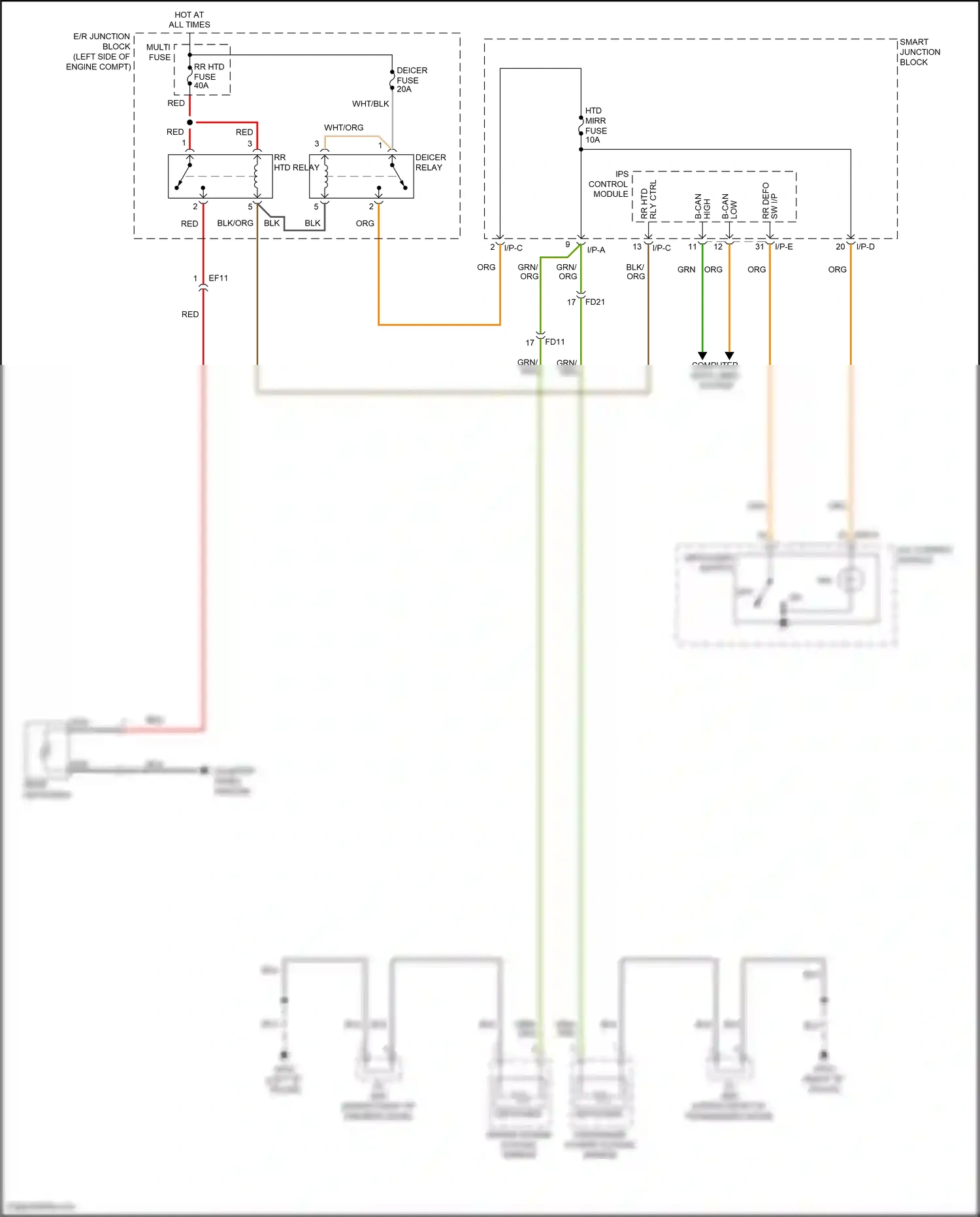 Wiring diagram i/p-e for Hyundai Azera II facelift (2014-2017) (23 of 44)