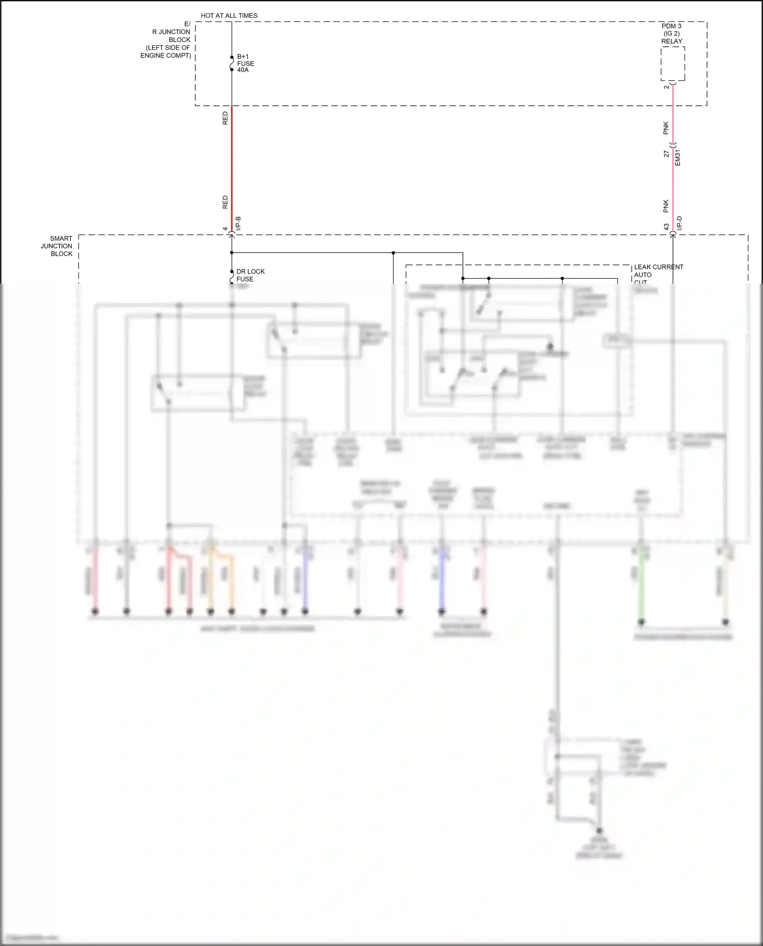 Wiring diagram ips 5 for Hyundai Azera II facelift (2014-2017) (1 of 17)
