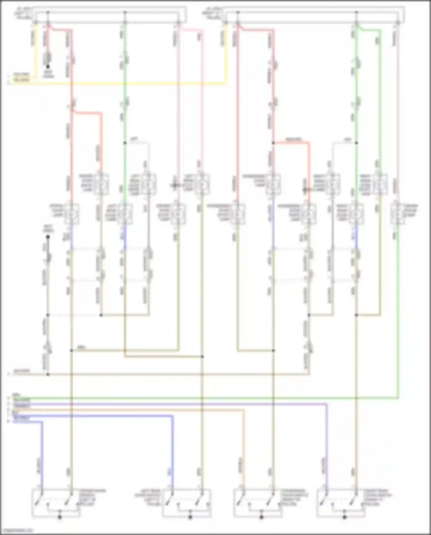 Wiring diagram left "c" pillar) for Hyundai Azera II facelift (2014-2017) (12 of 17)