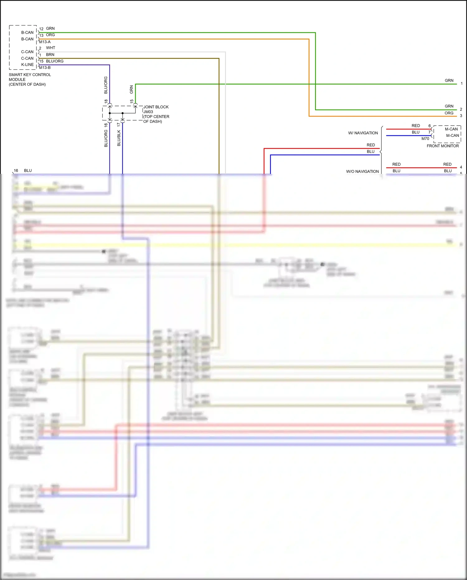 Wiring diagram mdps unit for Hyundai Azera II facelift (2014-2017) (1 of 5)
