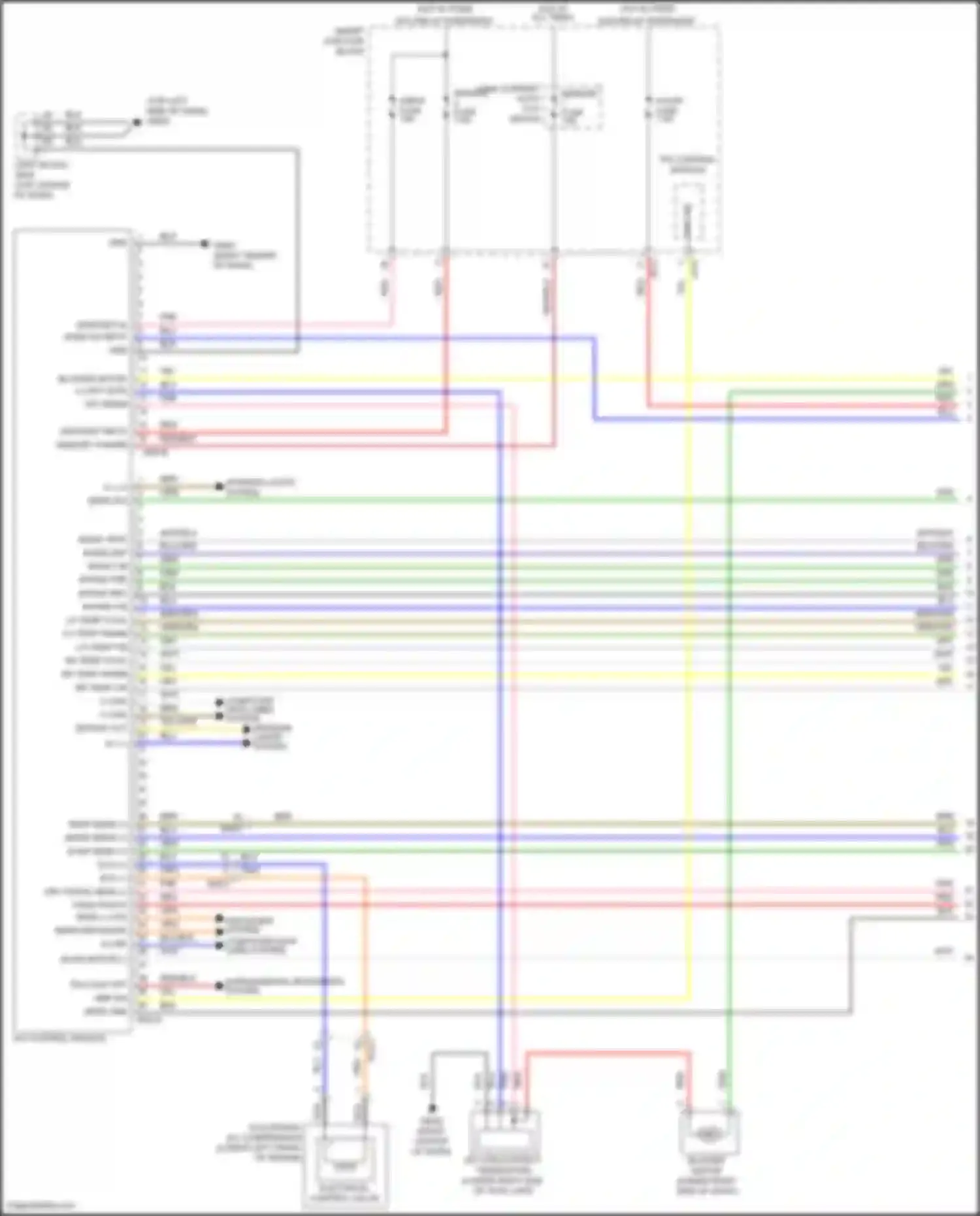 Wiring diagram memory 1 fuse for Hyundai Azera II facelift (2014-2017) (2 of 21)