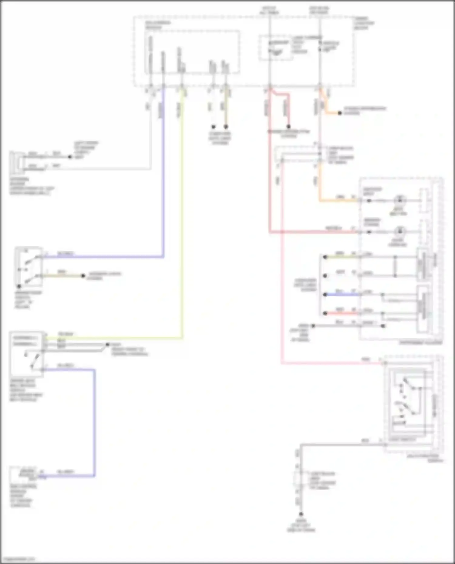 Wiring diagram memory 1 fuse for Hyundai Azera II facelift (2014-2017) (3 of 21)
