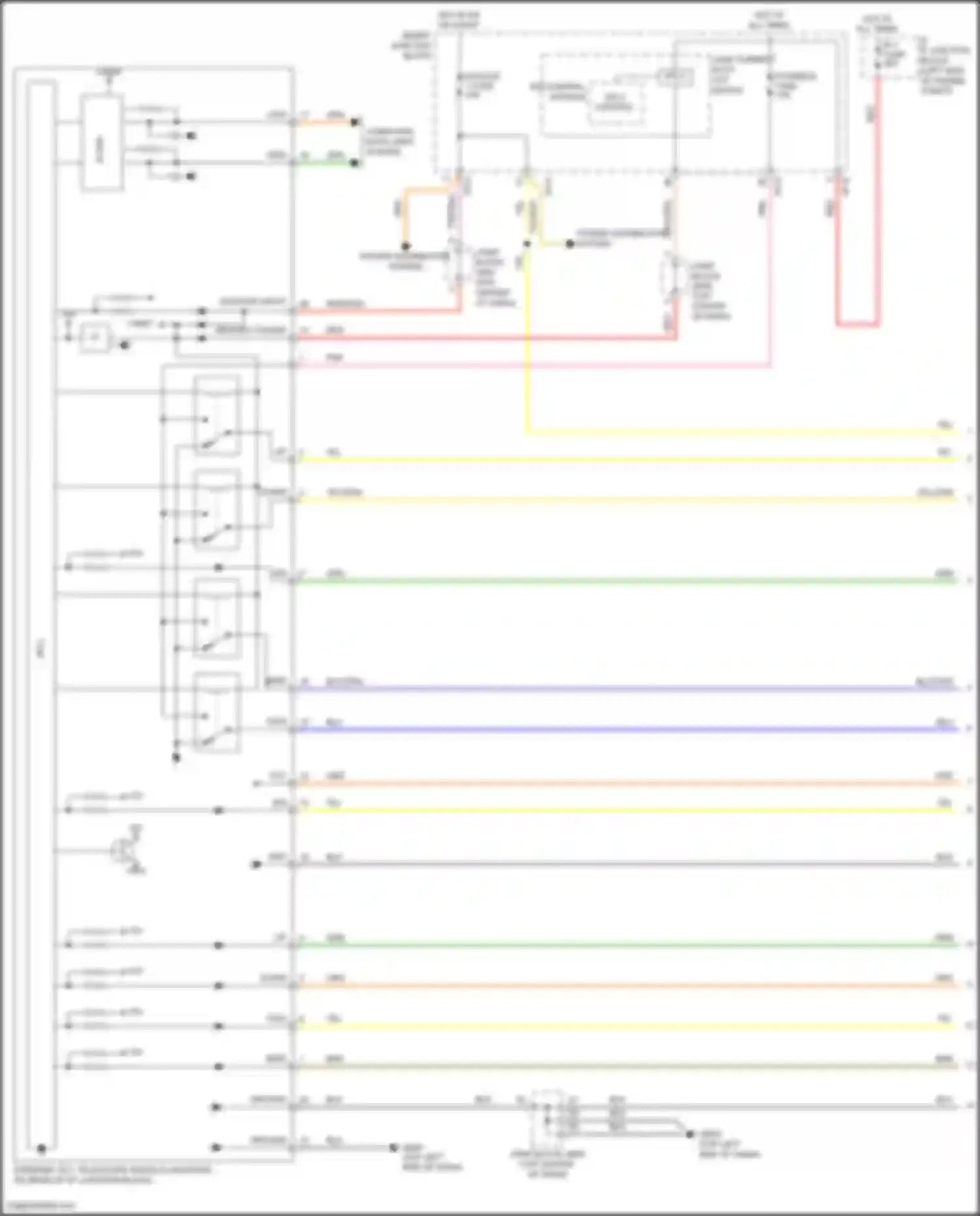 Wiring diagram module 1 fuse for Hyundai Azera II facelift (2014-2017) (17 of 41)
