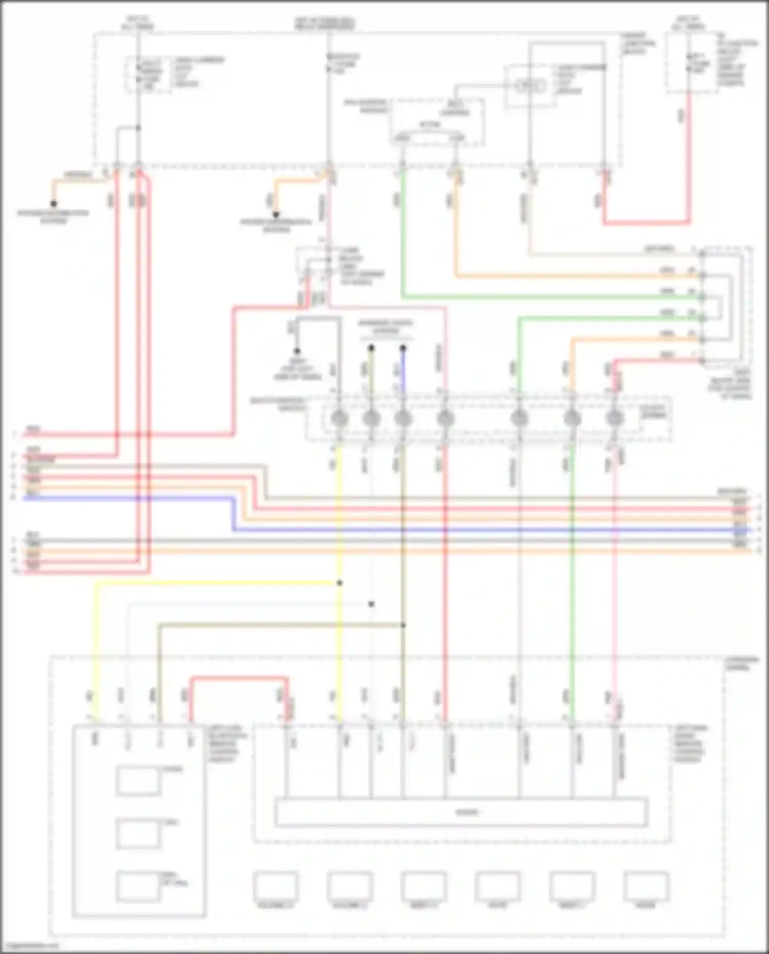 Wiring diagram multi- function switch for Hyundai Azera II facelift (2014-2017) (9 of 13)