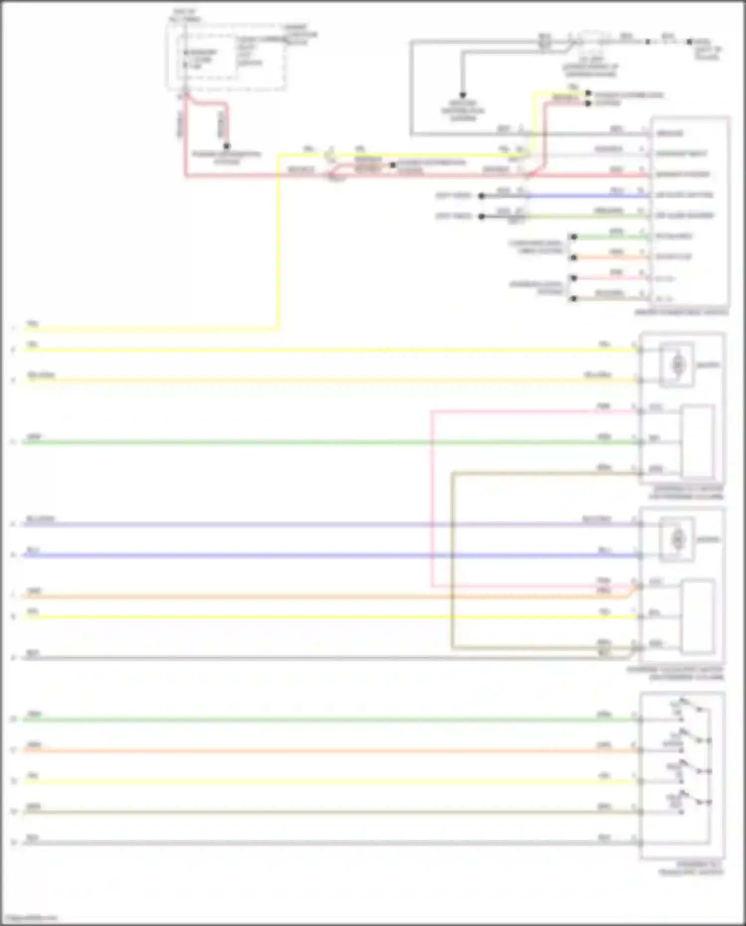 Wiring diagram on/start input for Hyundai Azera II facelift (2014-2017) (19 of 35)
