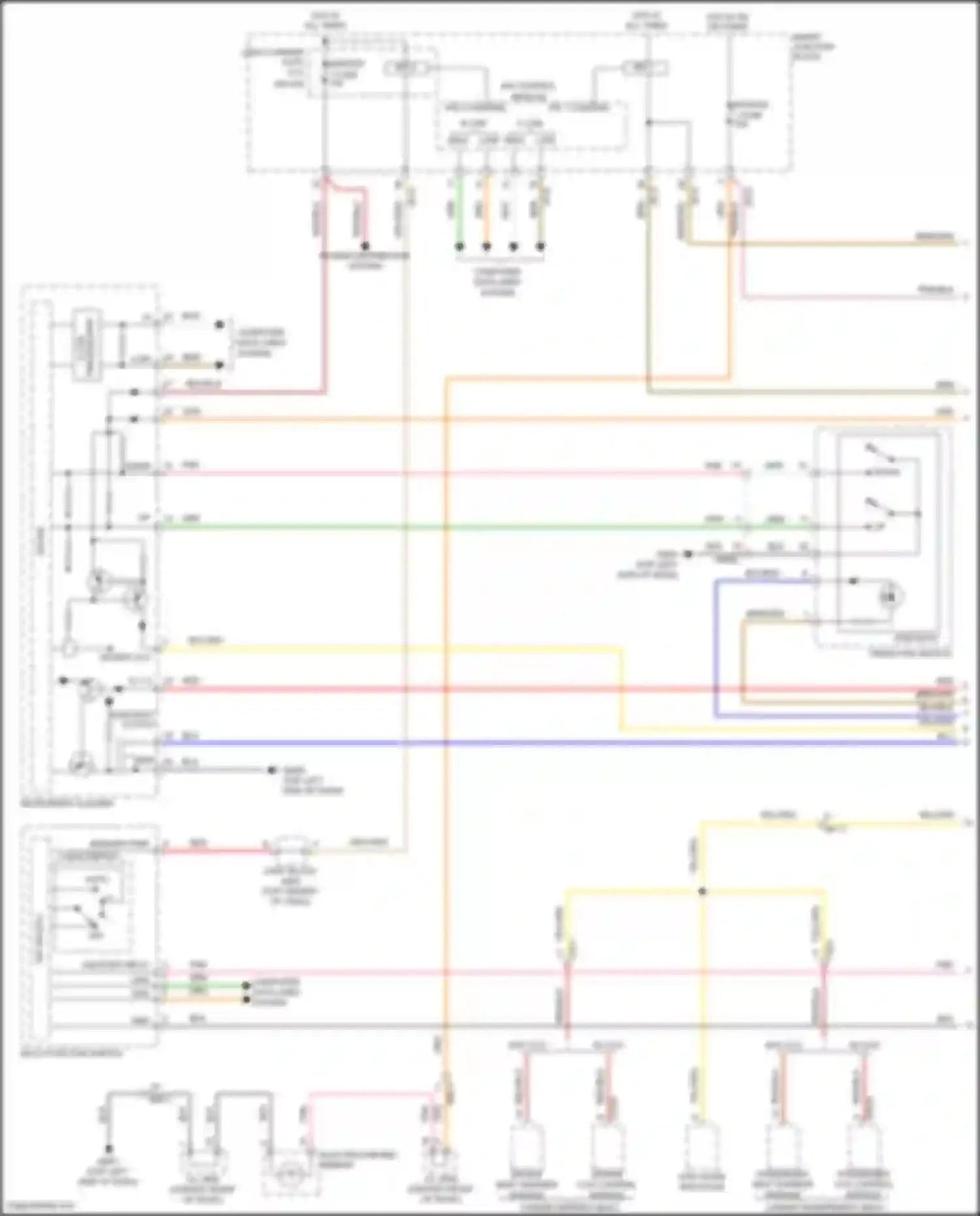Wiring diagram passenger ccs control module for Hyundai Azera II facelift (2014-2017) (2 of 6)