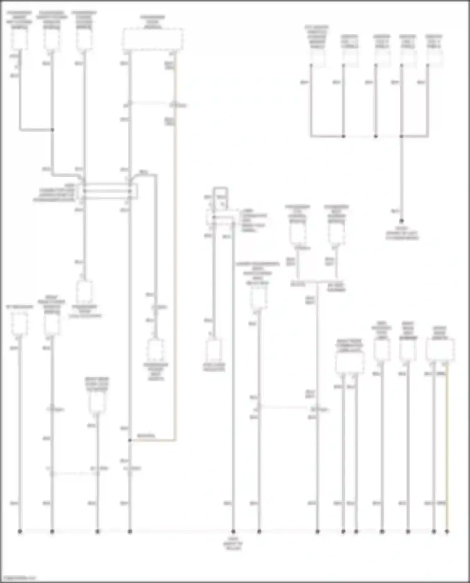 Wiring diagram passenger smart key outside handle for Hyundai Azera II facelift (2014-2017) (1 of 2)