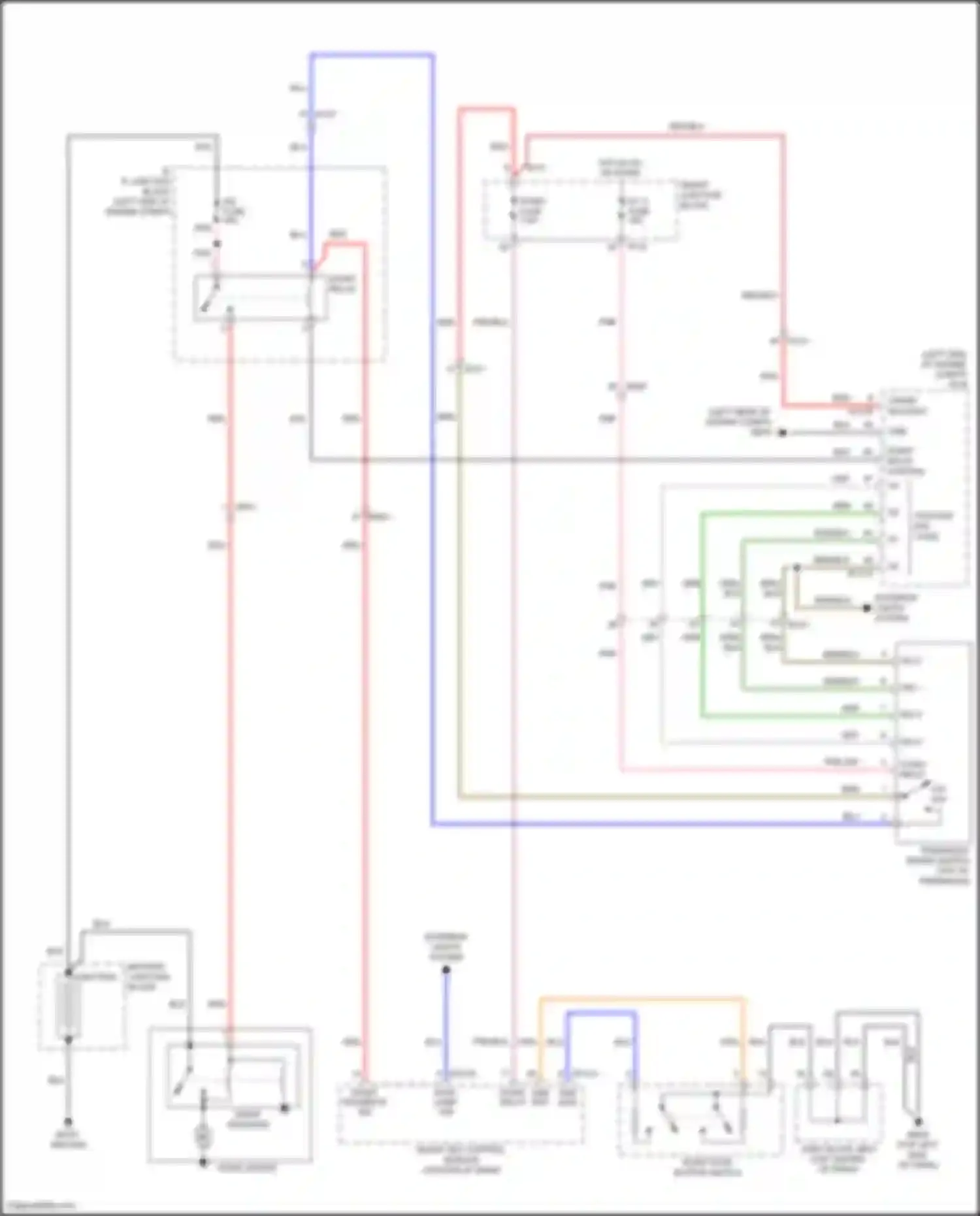 Wiring diagram position sw code for Hyundai Azera II facelift (2014-2017) (1 of 1)